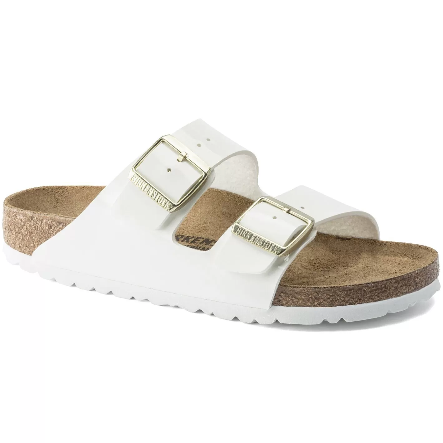 Best Sale Birkenstock Arizona Patent White