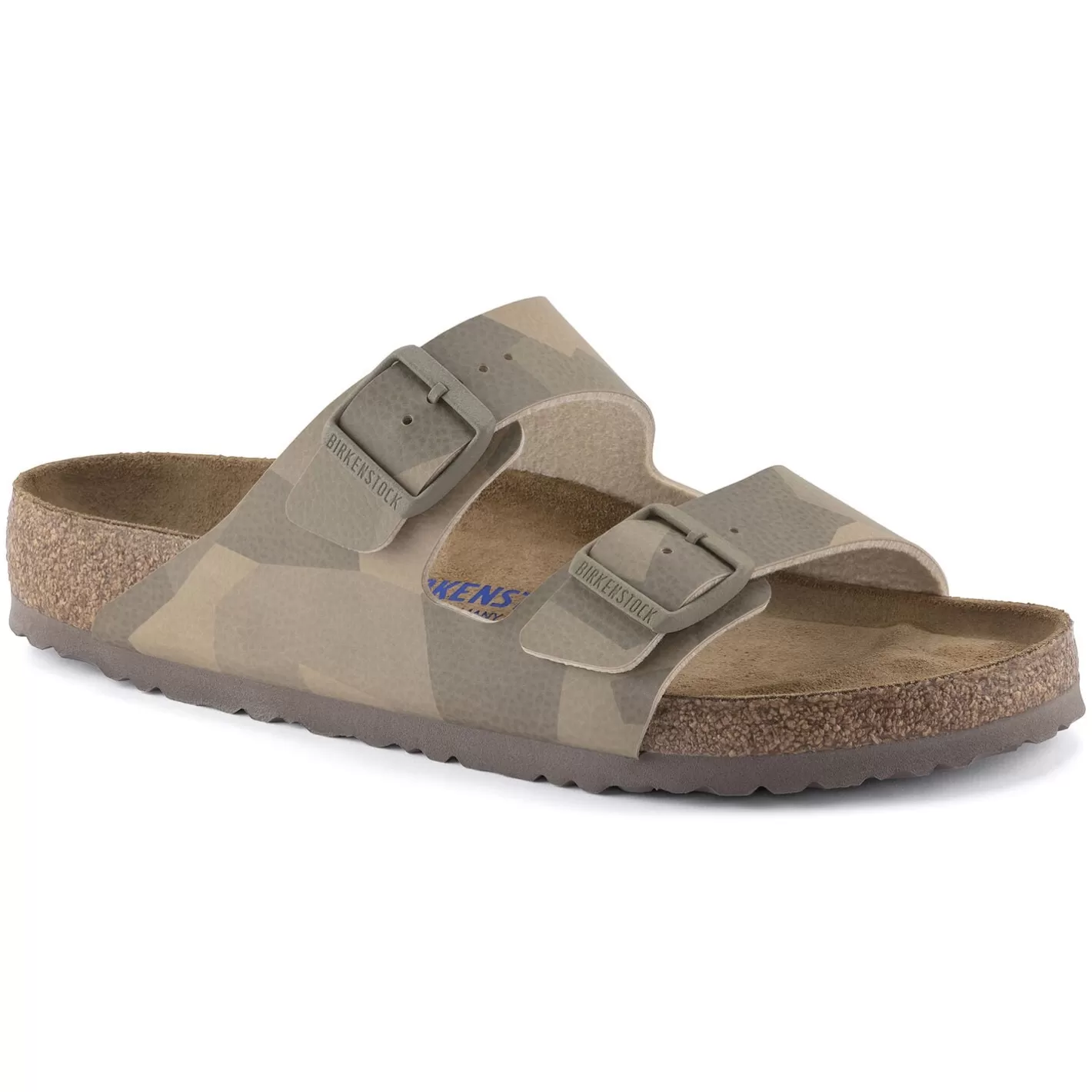 Cheap Birkenstock Arizona Desert Soil Geo Camo Beige