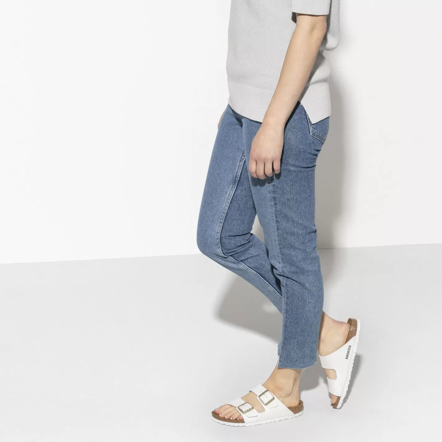 Best Sale Birkenstock Arizona Patent White