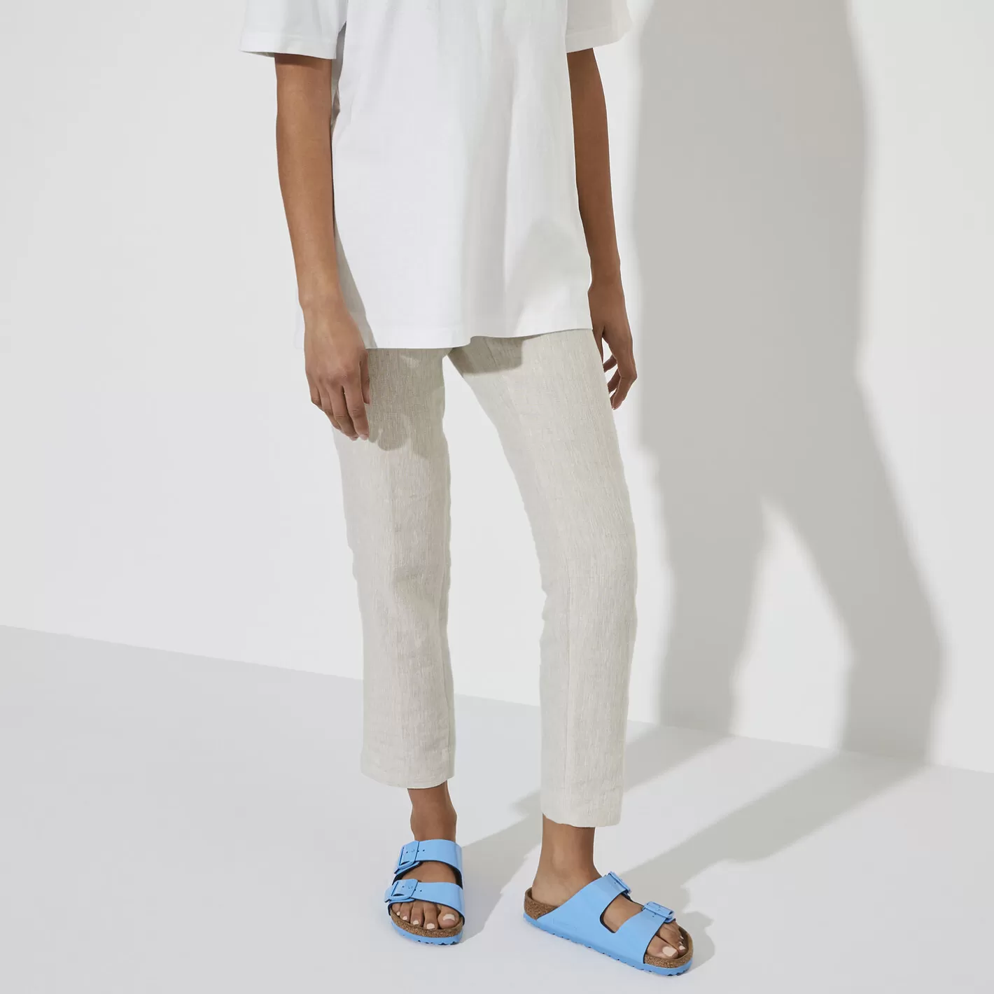 Fashion Birkenstock Arizona Patent Sky Blue