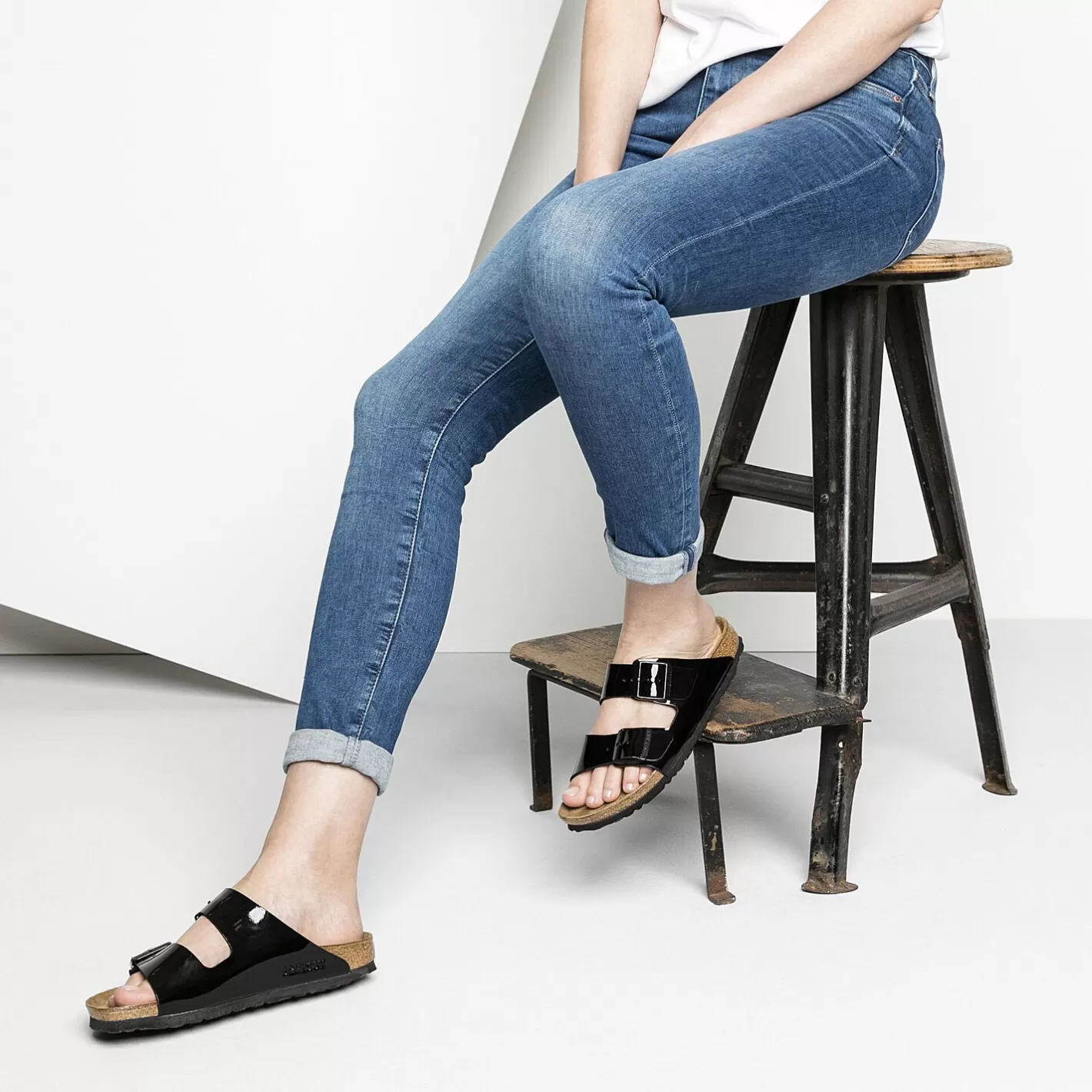 Shop Birkenstock Arizona Black Patent