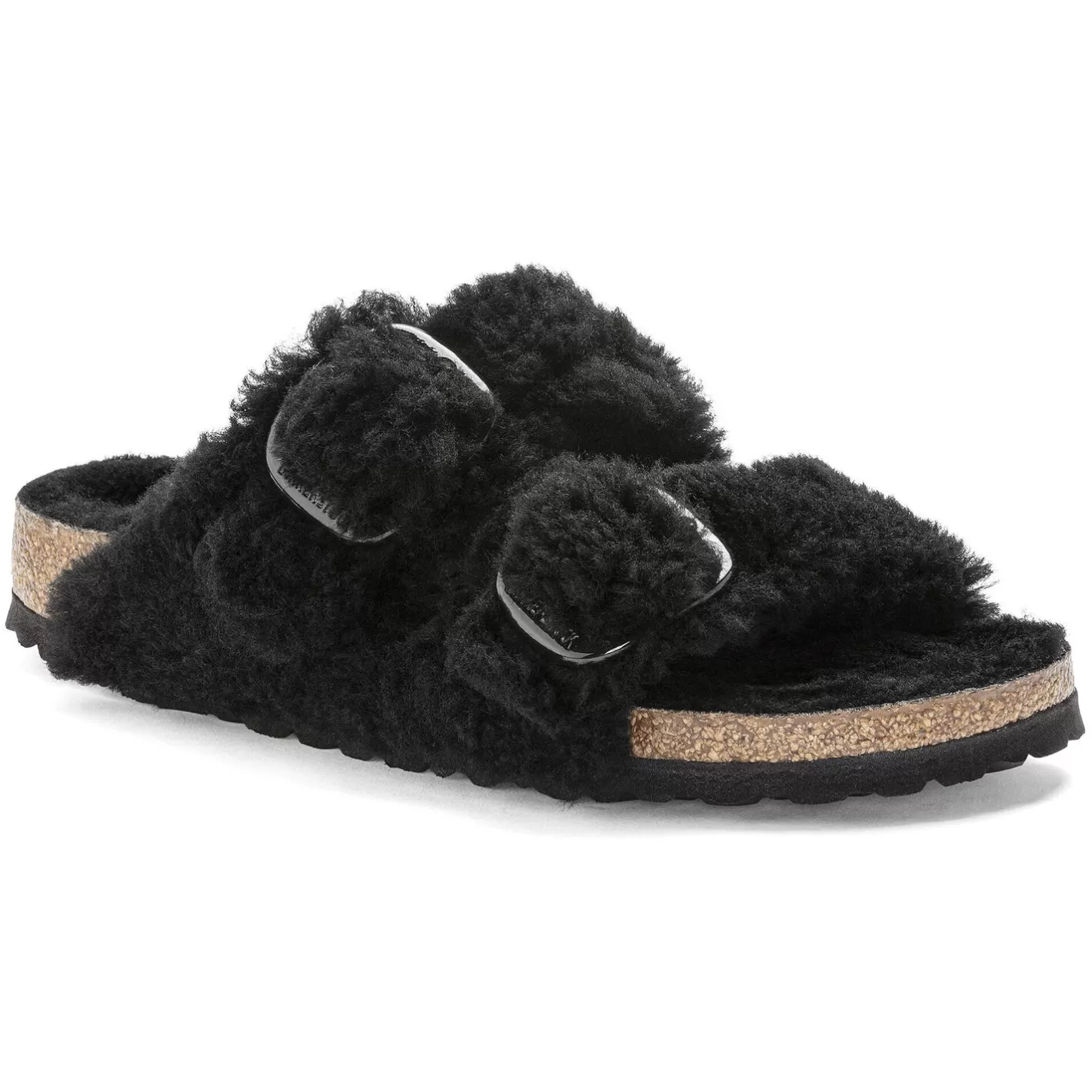 Cheap Birkenstock Arizona Big Buckle Teddy Black