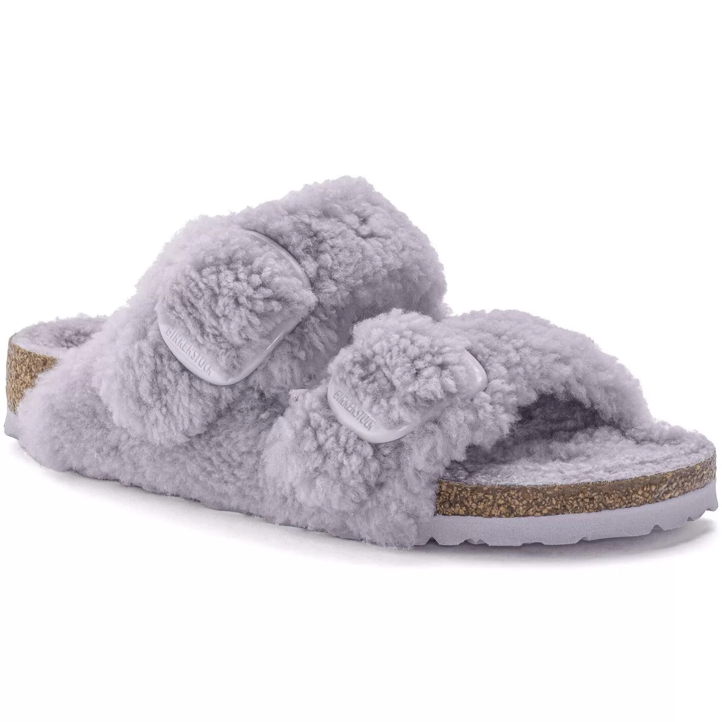 Discount Birkenstock Arizona Big Buckle Teddy Purple Fog