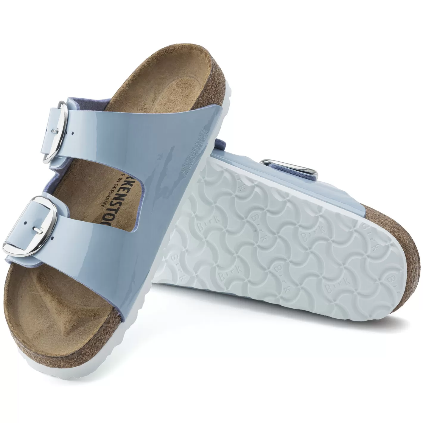 Fashion Birkenstock Arizona Big Buckle Patent Dove Blue