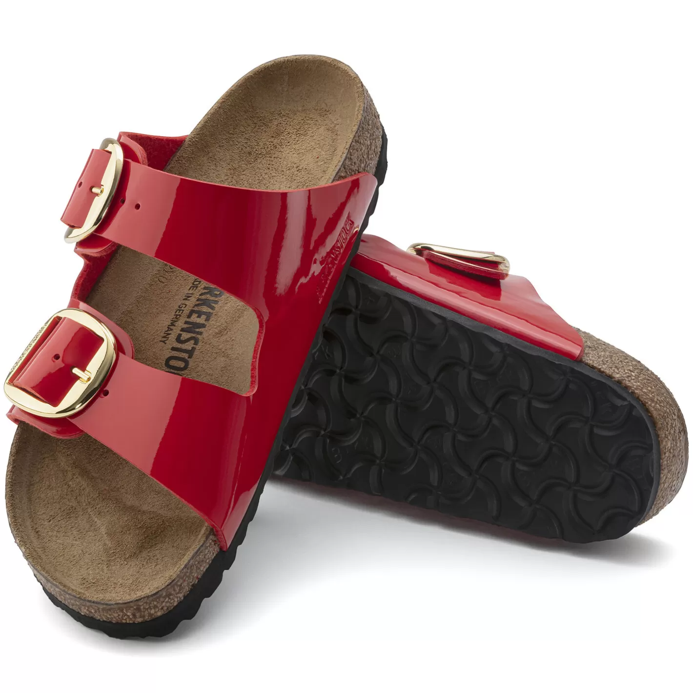 Clearance Birkenstock Arizona Big Buckle Patent Cherry