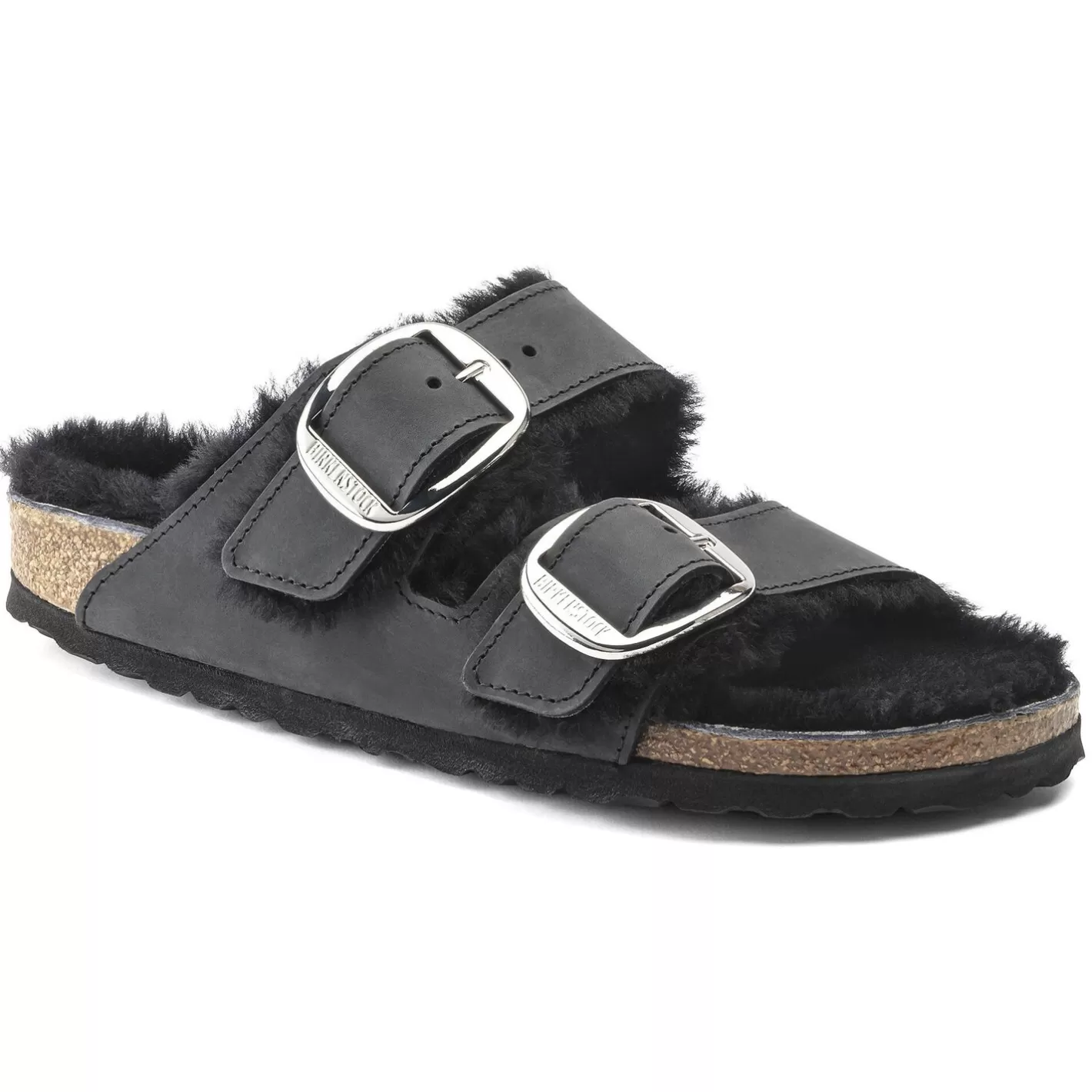 Cheap Birkenstock Arizona Big Buckle Shearling Black