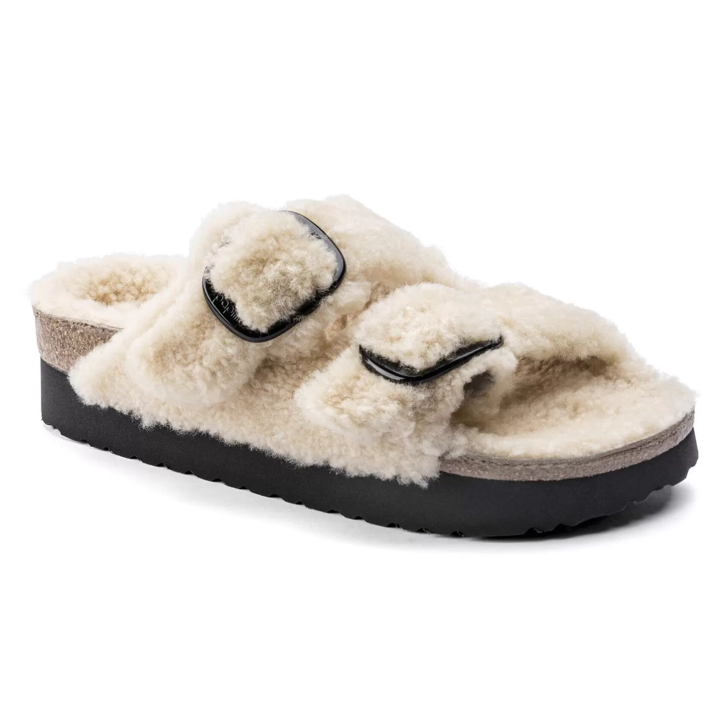 Outlet Birkenstock Arizona Big Buckle Shearling Teddy Eggshell