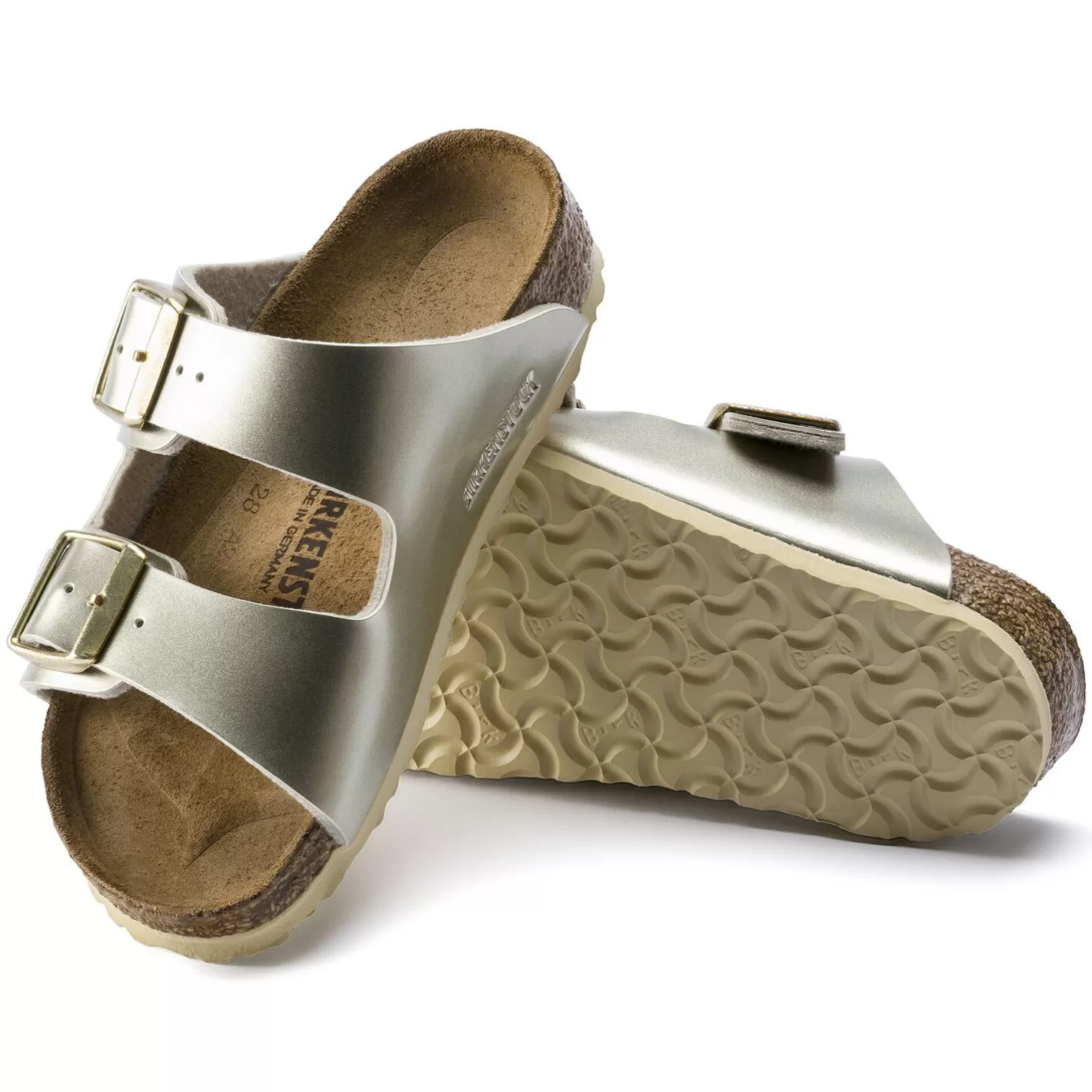 Discount Birkenstock Arizona Kids Electric Metallic Gold