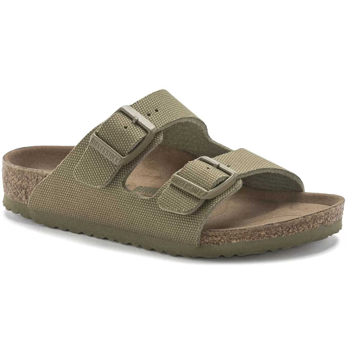 Shop Birkenstock Arizona Kids Vegan Faded Khaki