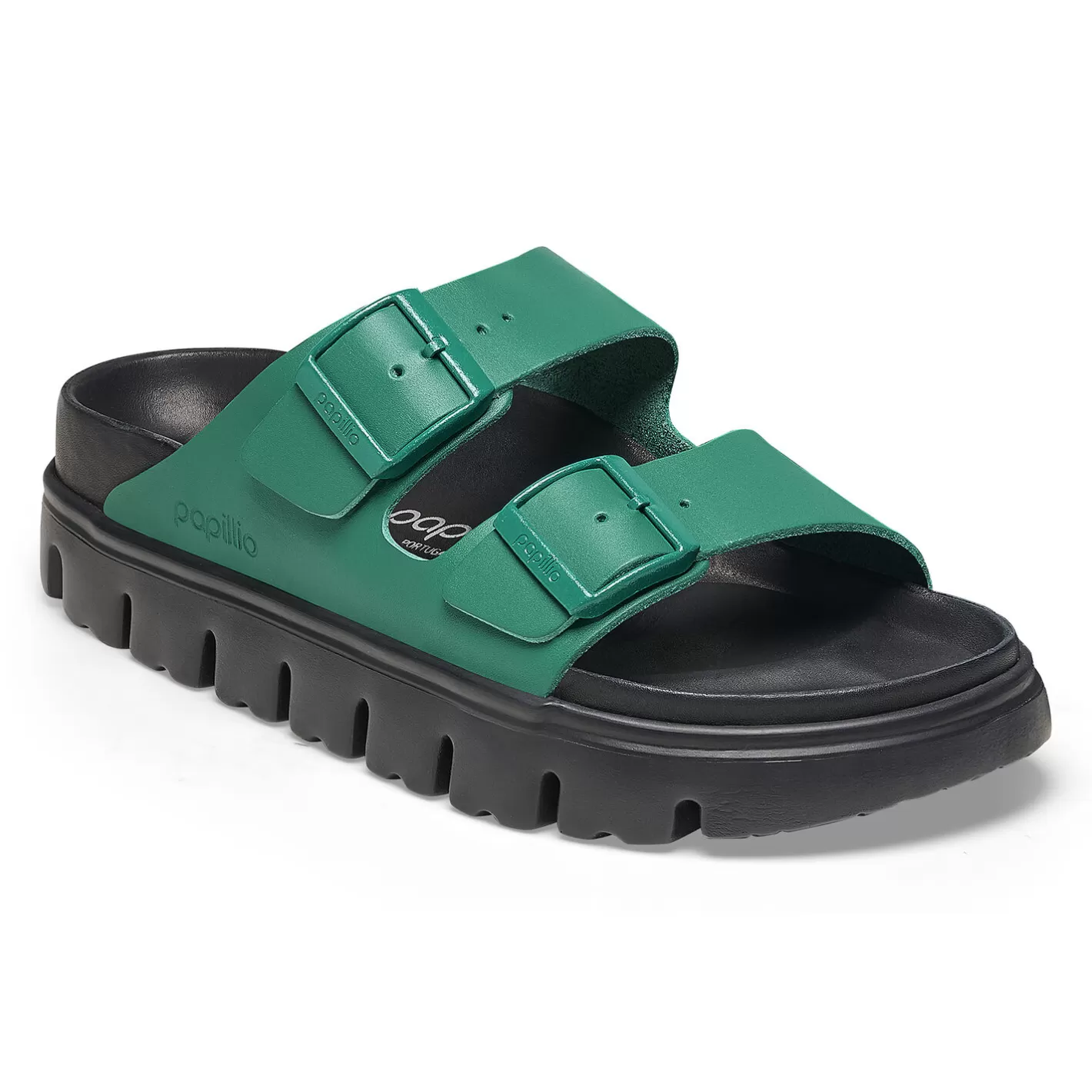 New Birkenstock Arizona Pap Chunky Digital Green