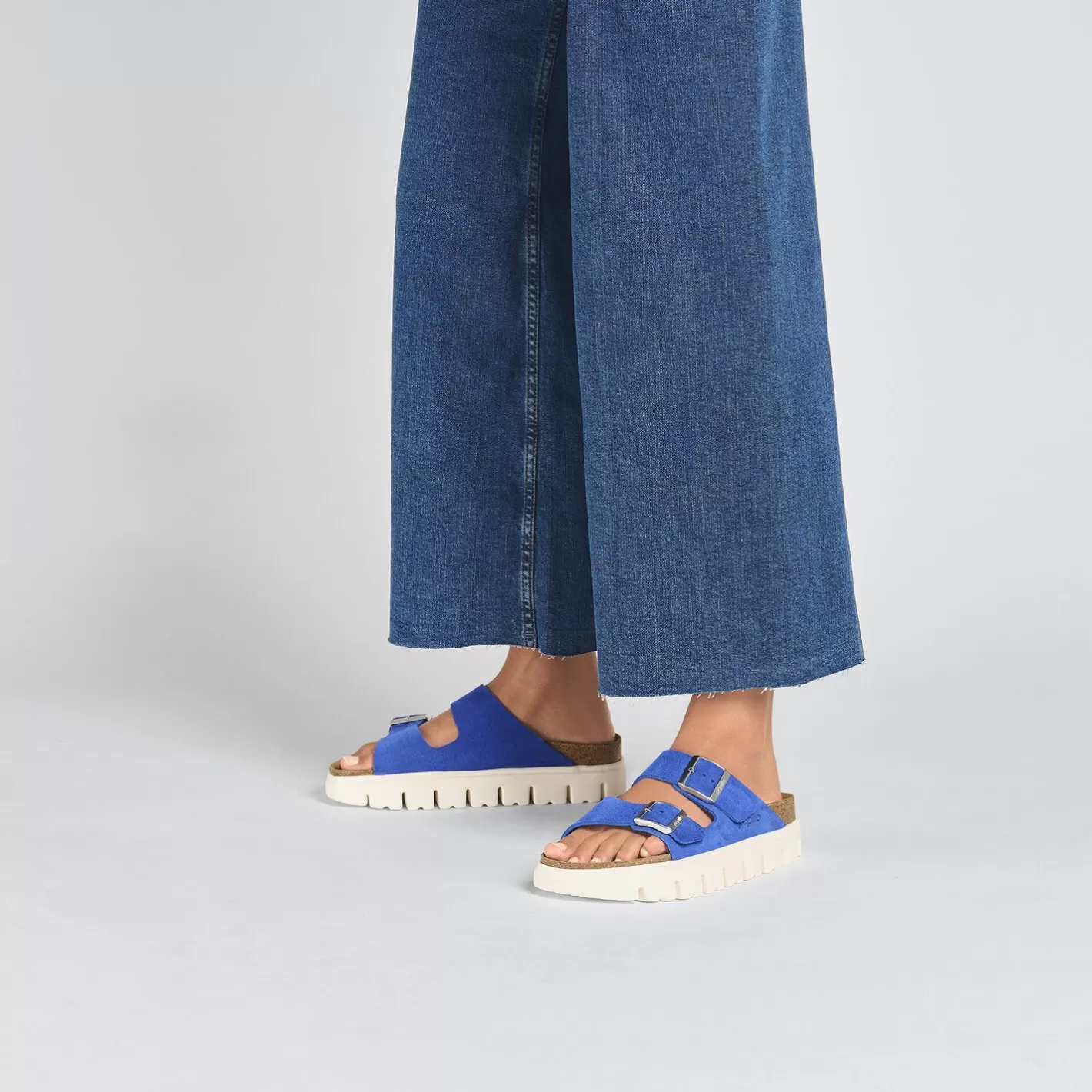 Shop Birkenstock Arizona Pap Chunky Ultra Blue