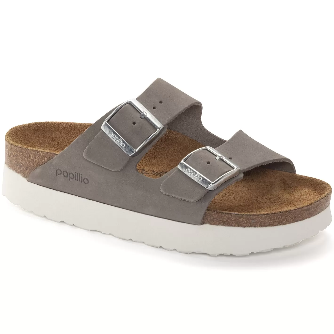 Discount Birkenstock Arizona Platform Dove Gray
