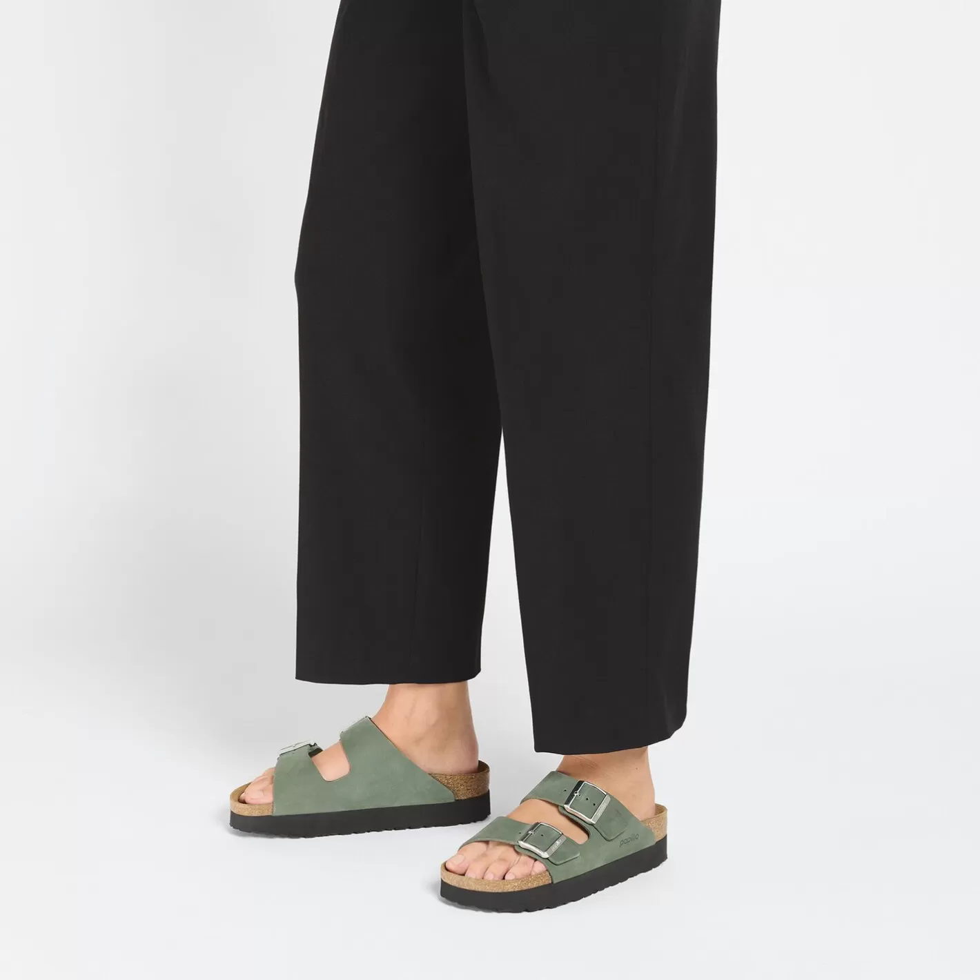 Cheap Birkenstock Arizona Platform Thyme