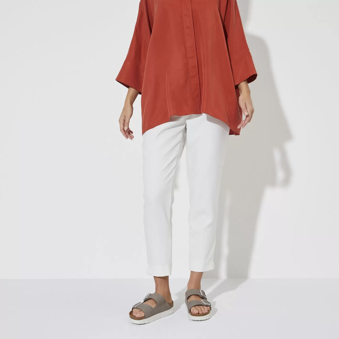 Discount Birkenstock Arizona Platform Dove Gray
