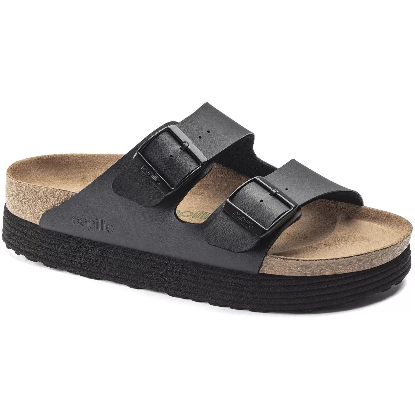 Shop Birkenstock Arizona Platform Vegan Black