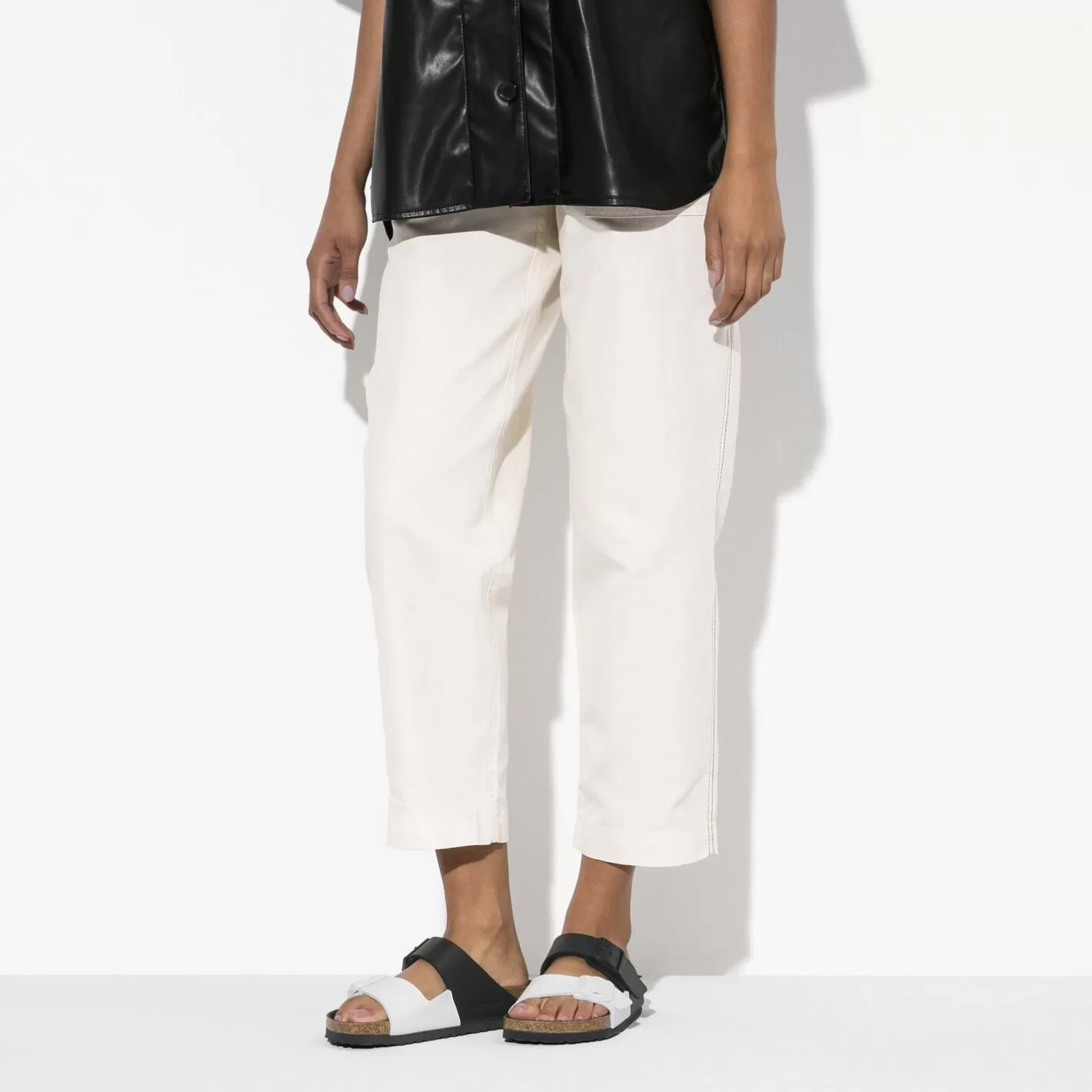 Shop Birkenstock Arizona Split Black/White