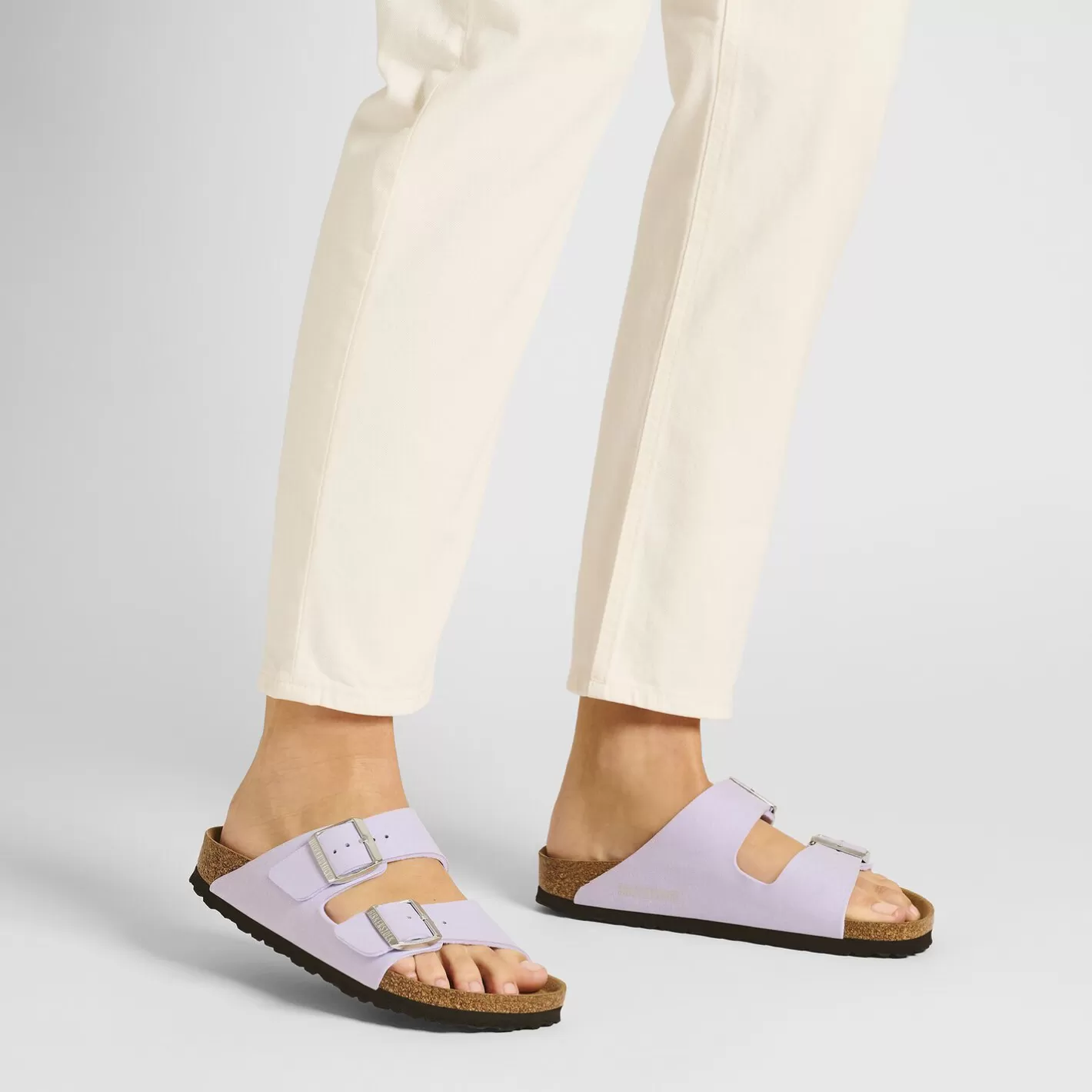 Fashion Birkenstock Arizona Vegan Soft Birki Vegan Purple Fog