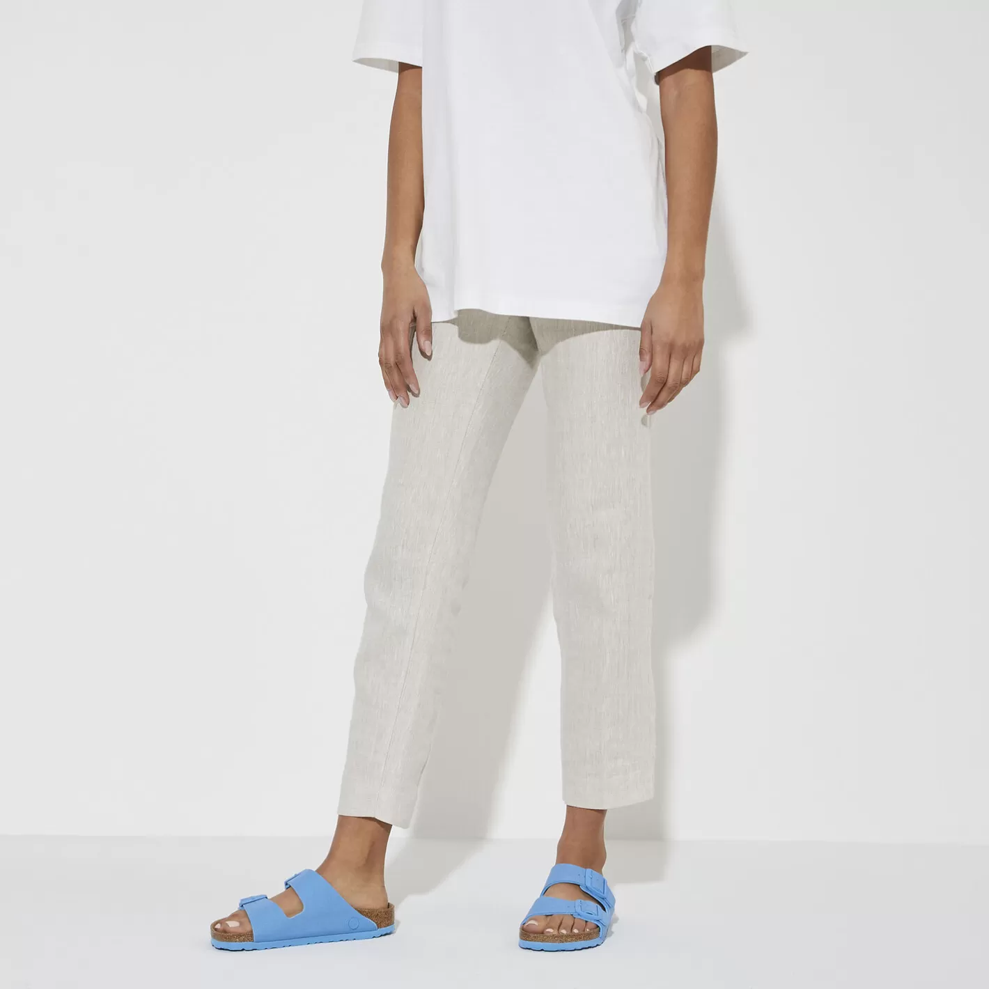 Fashion Birkenstock Arizona Vegan Women Blau