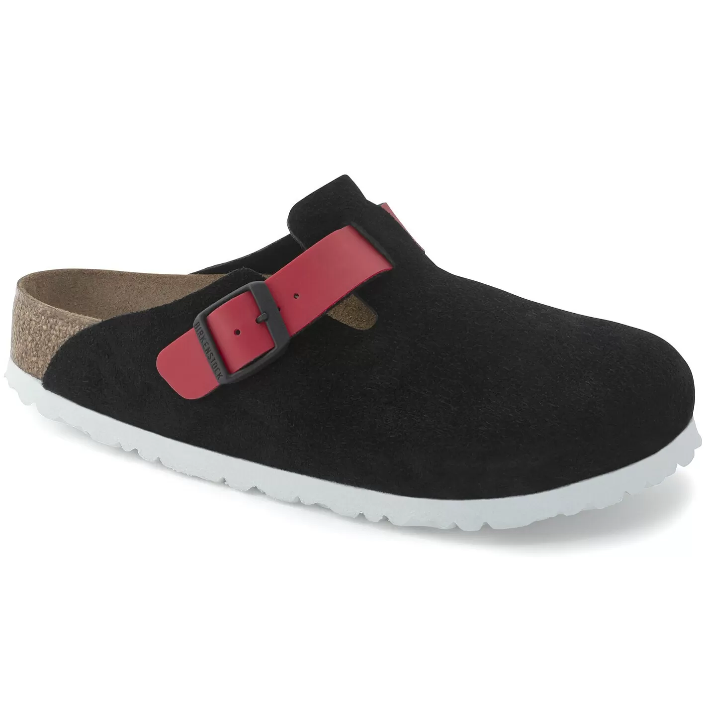 Flash Sale Birkenstock Boston Black / Active Red