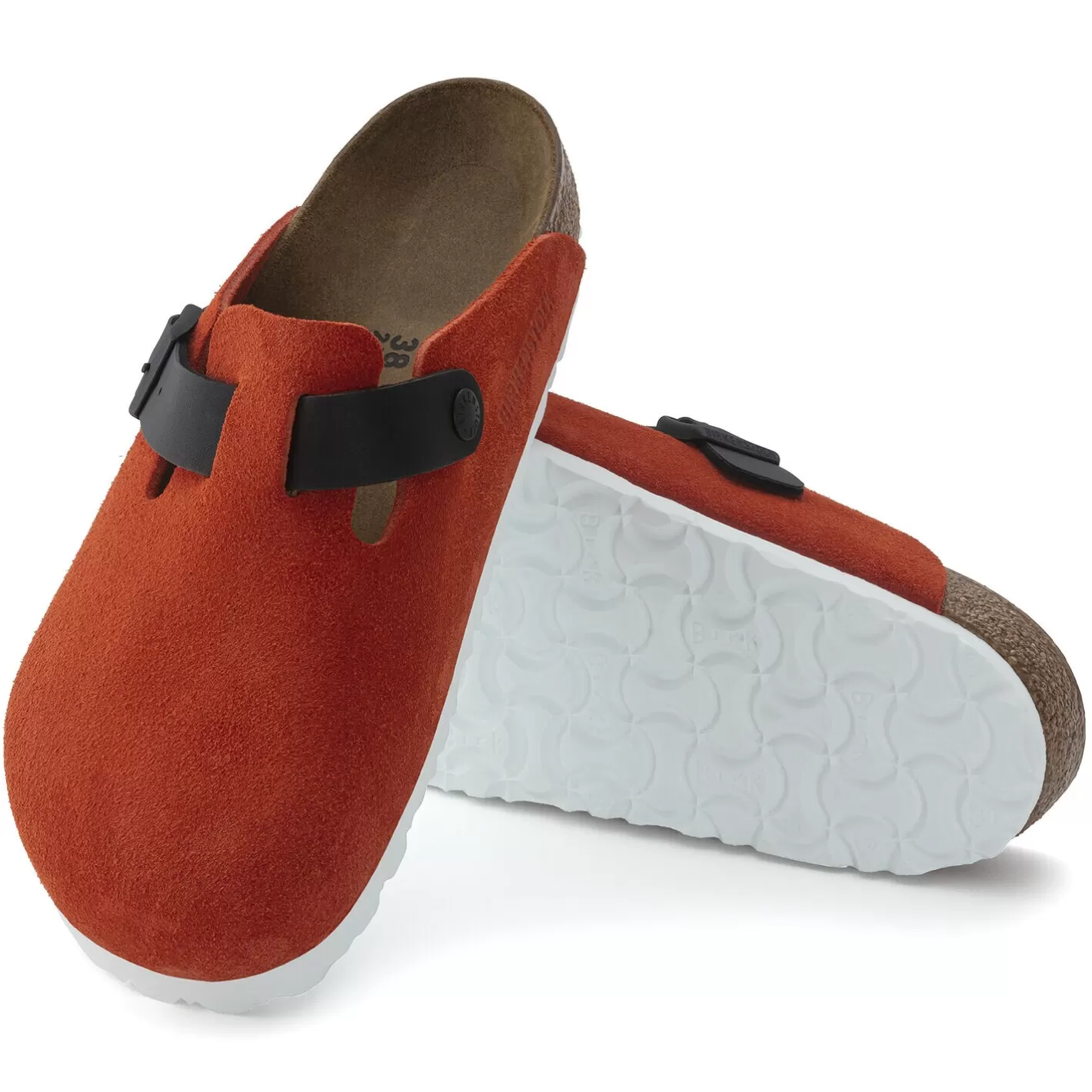 Shop Birkenstock Boston Tomato/Black