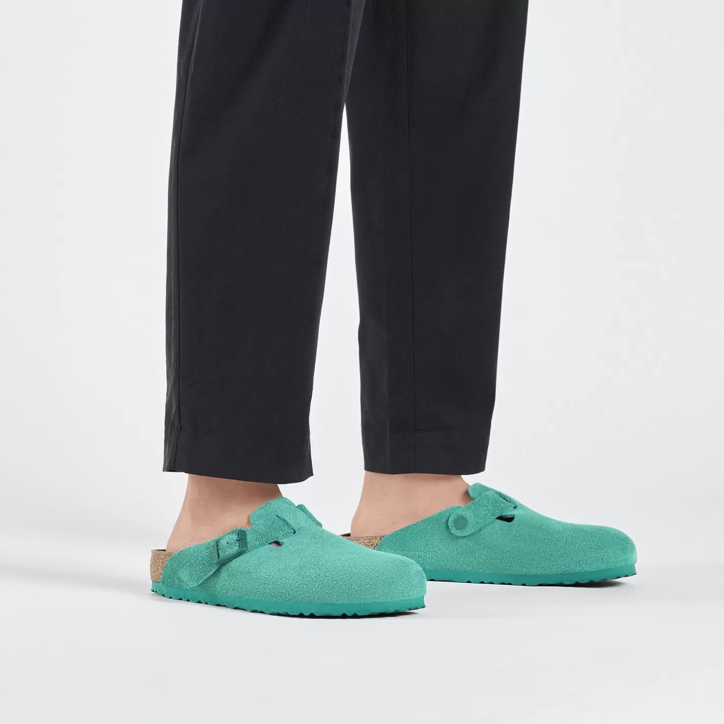 Clearance Birkenstock Boston Digital Green