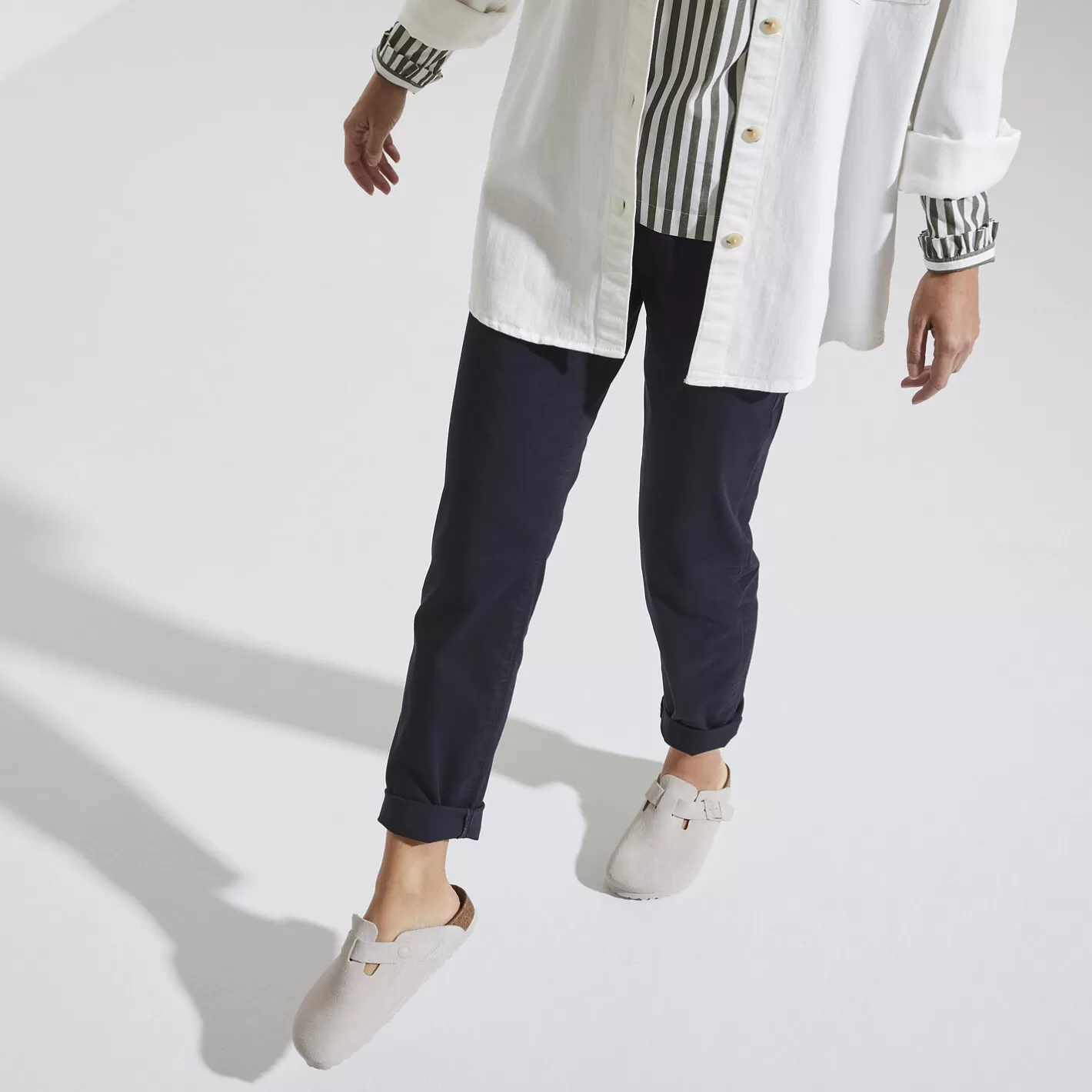 Sale Birkenstock Boston Antique White