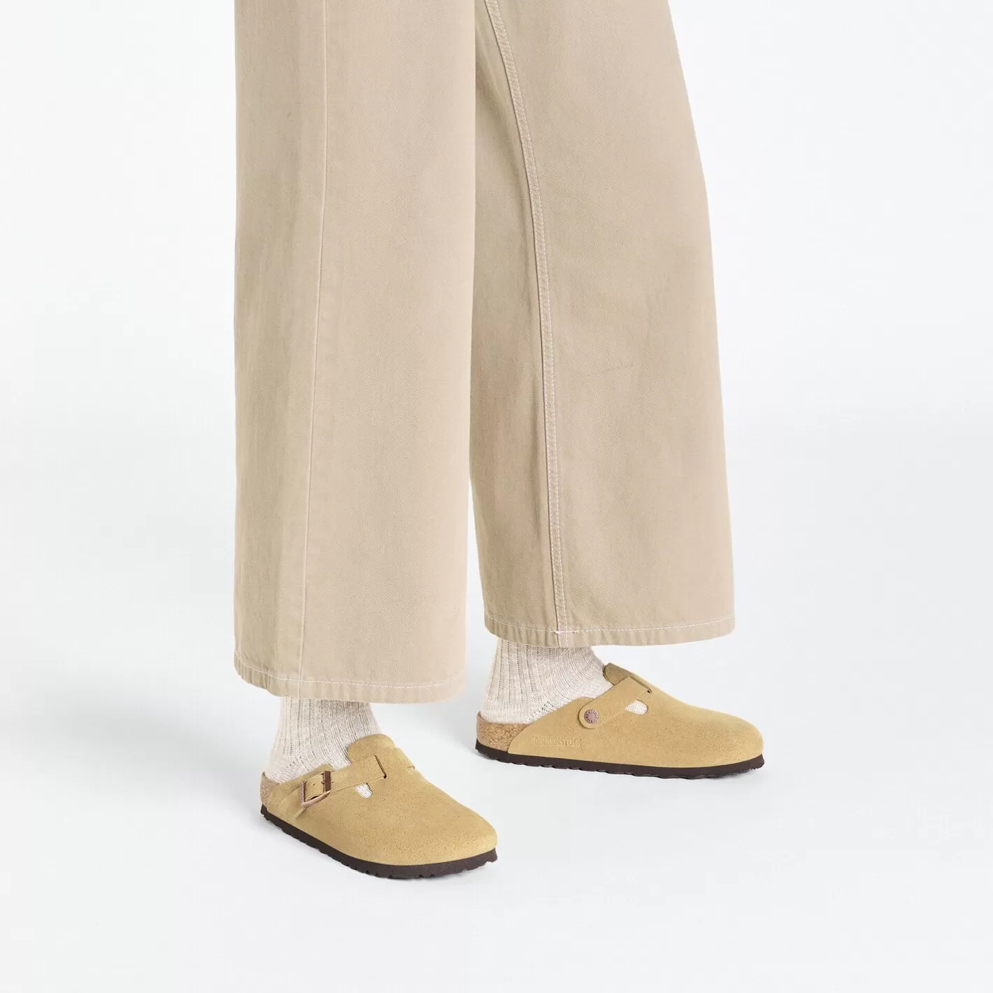 Discount Birkenstock Boston Latte Cream