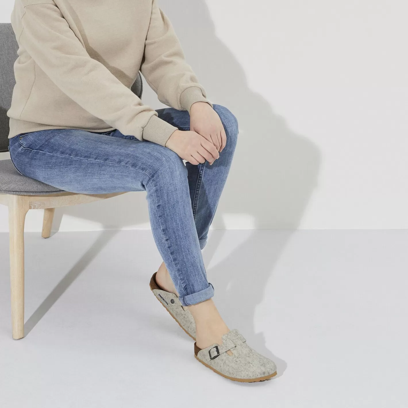 Shop Birkenstock Boston Eggshell