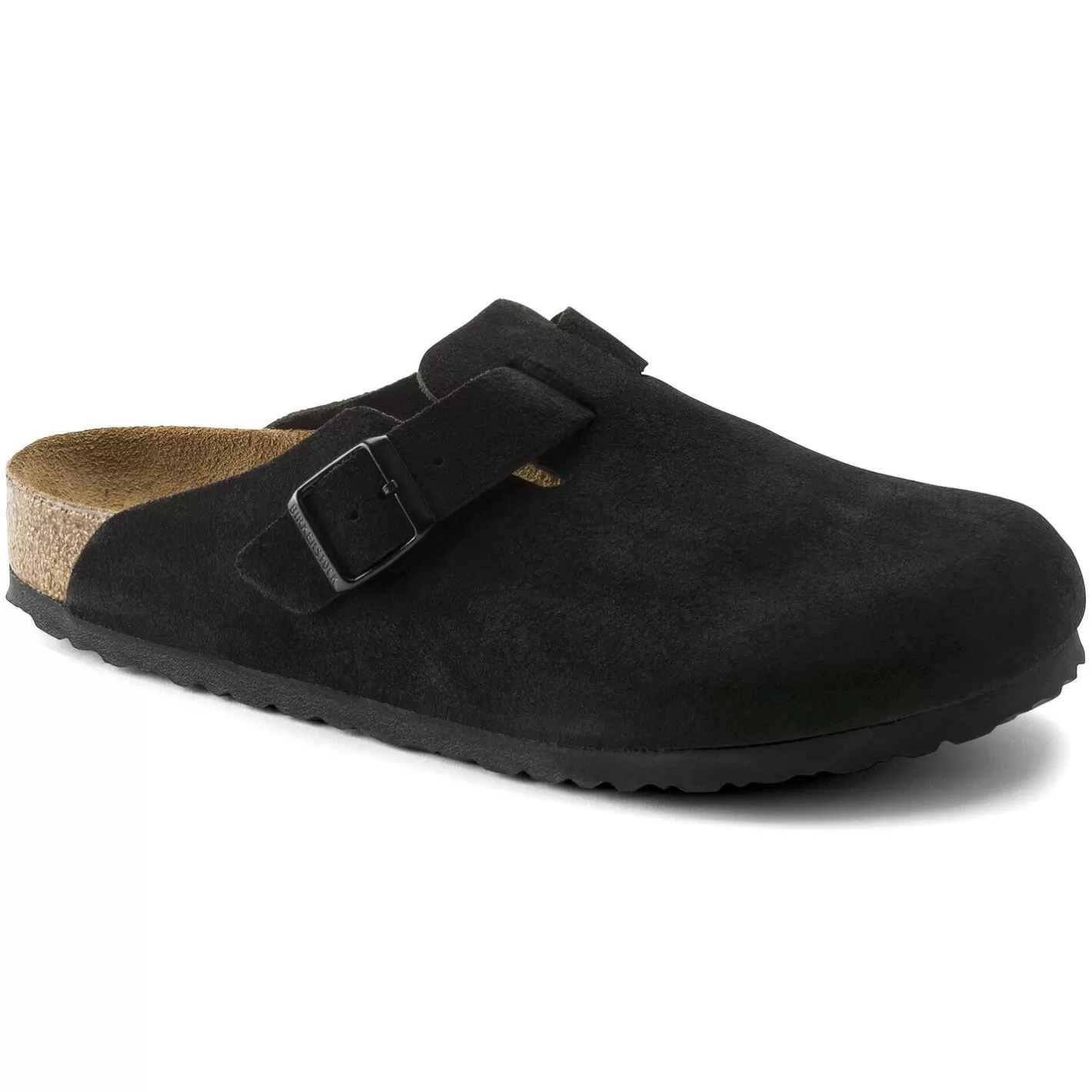 Shop Birkenstock Boston Soft Footbed Black