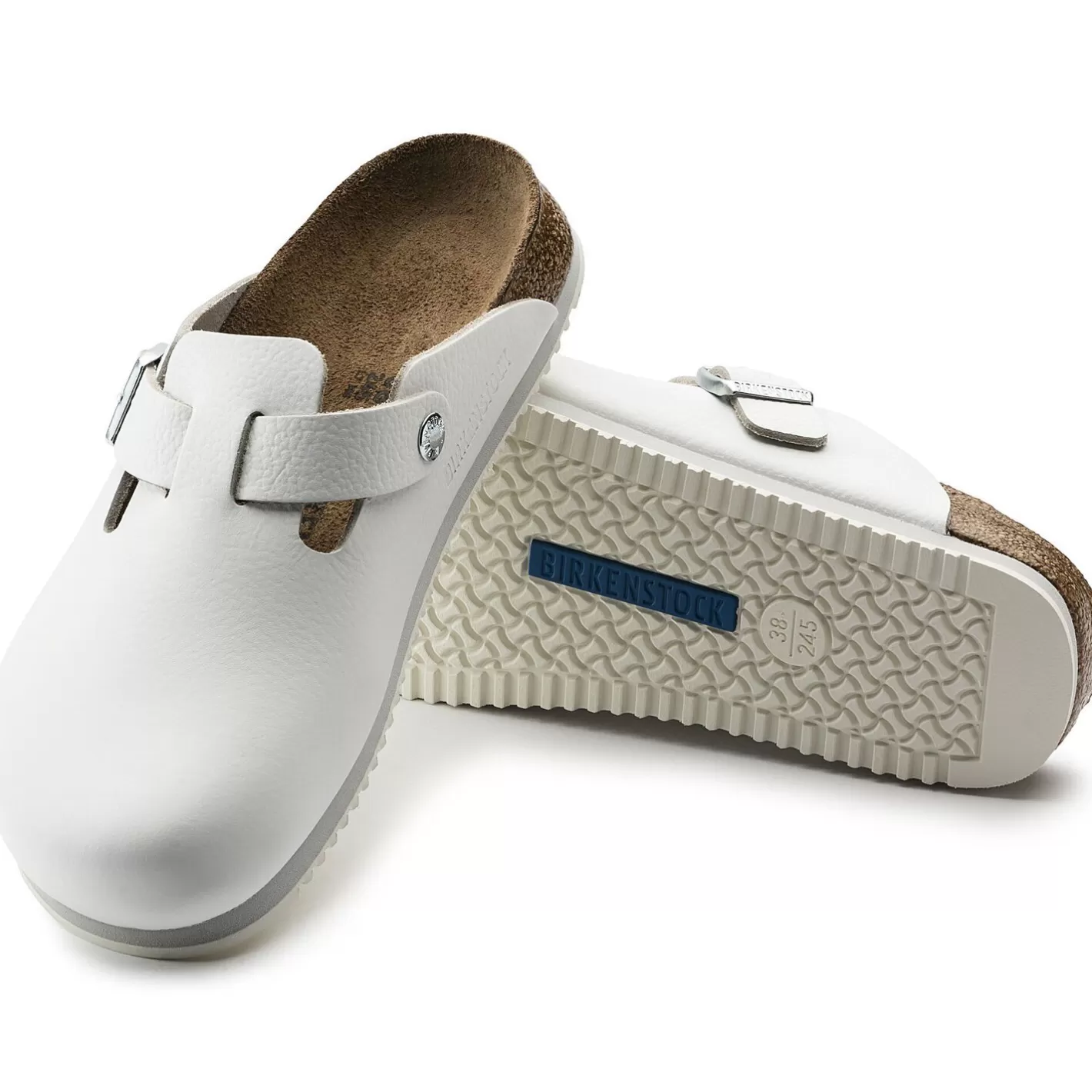 Online Birkenstock Boston Super Grip White