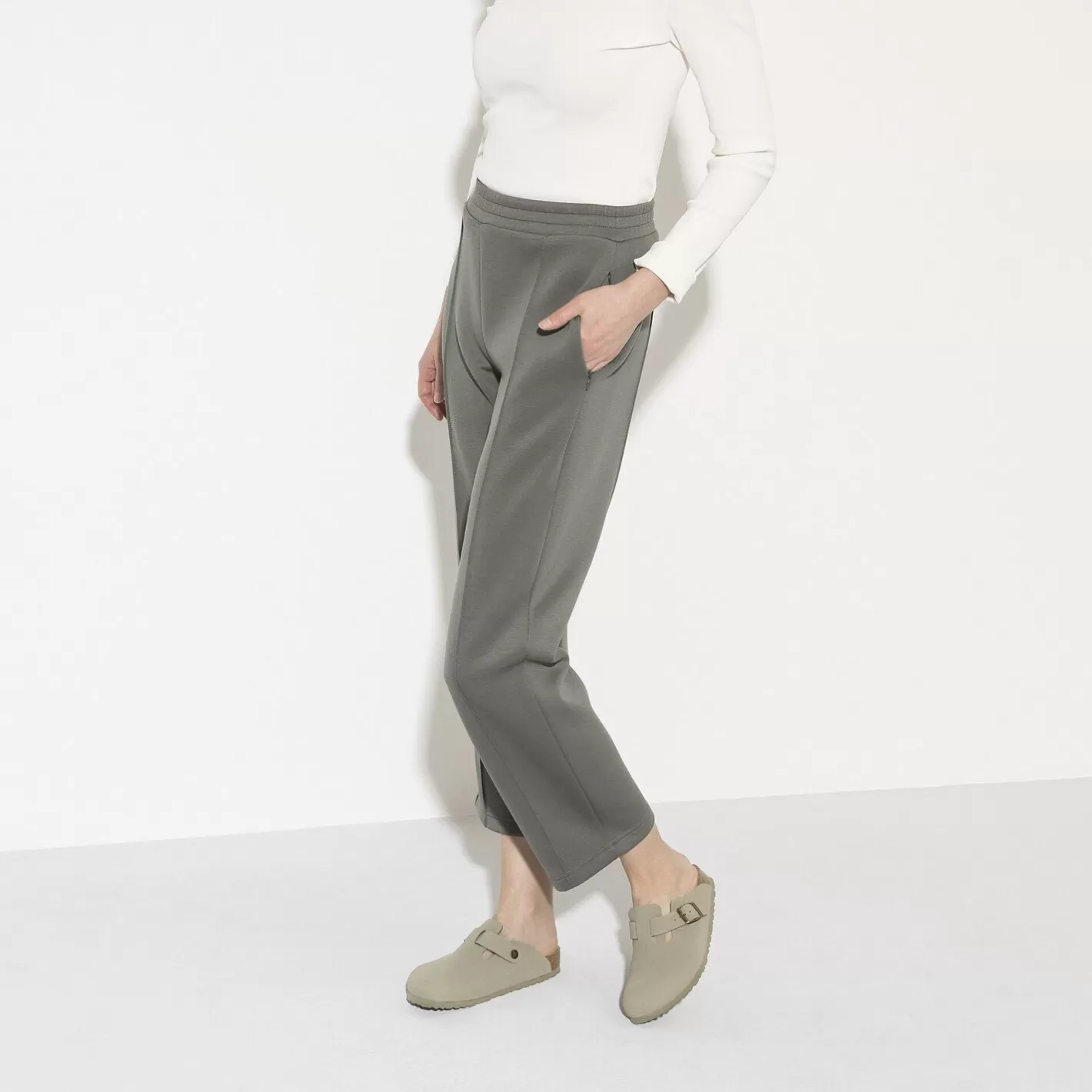 Clearance Birkenstock Boston Vegan Khaki