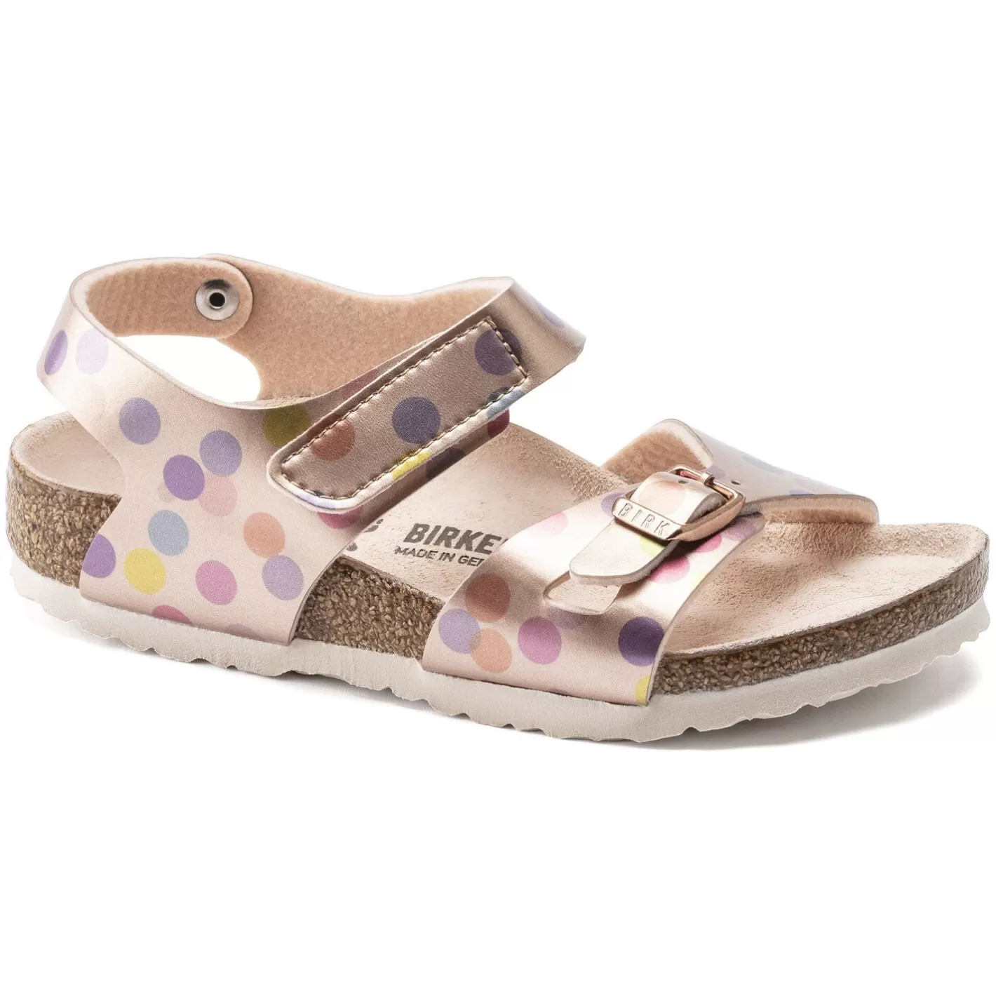 Hot Birkenstock Colorado Kids Electric Metallic Dots Copper