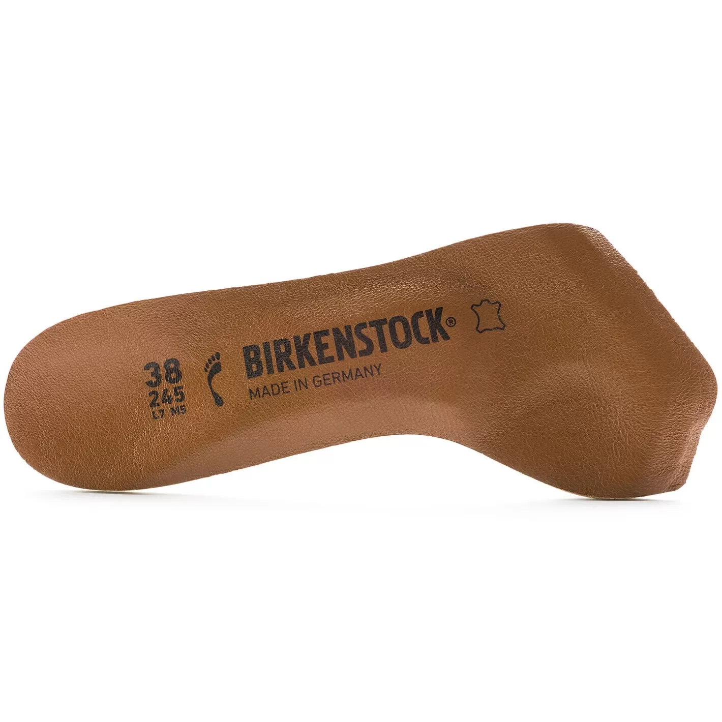 New Birkenstock Comfort Toeless Insole Leather Brown
