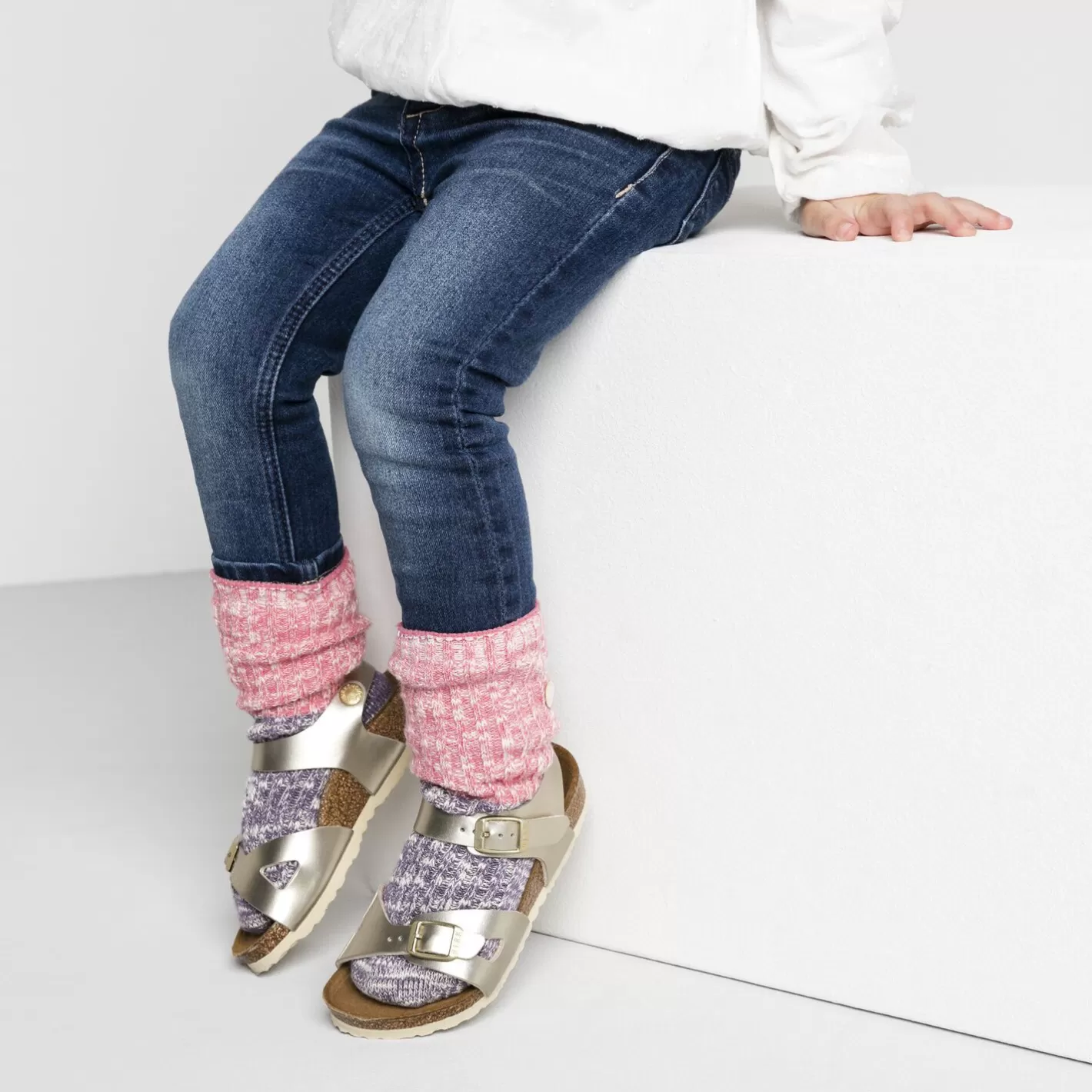 Discount Birkenstock Cotton Slub Kids Desert Rose