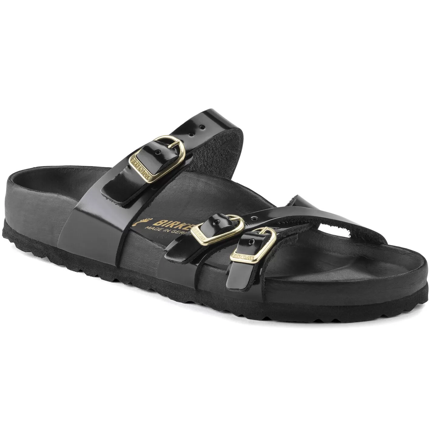 Clearance Birkenstock Franca High Shine Black