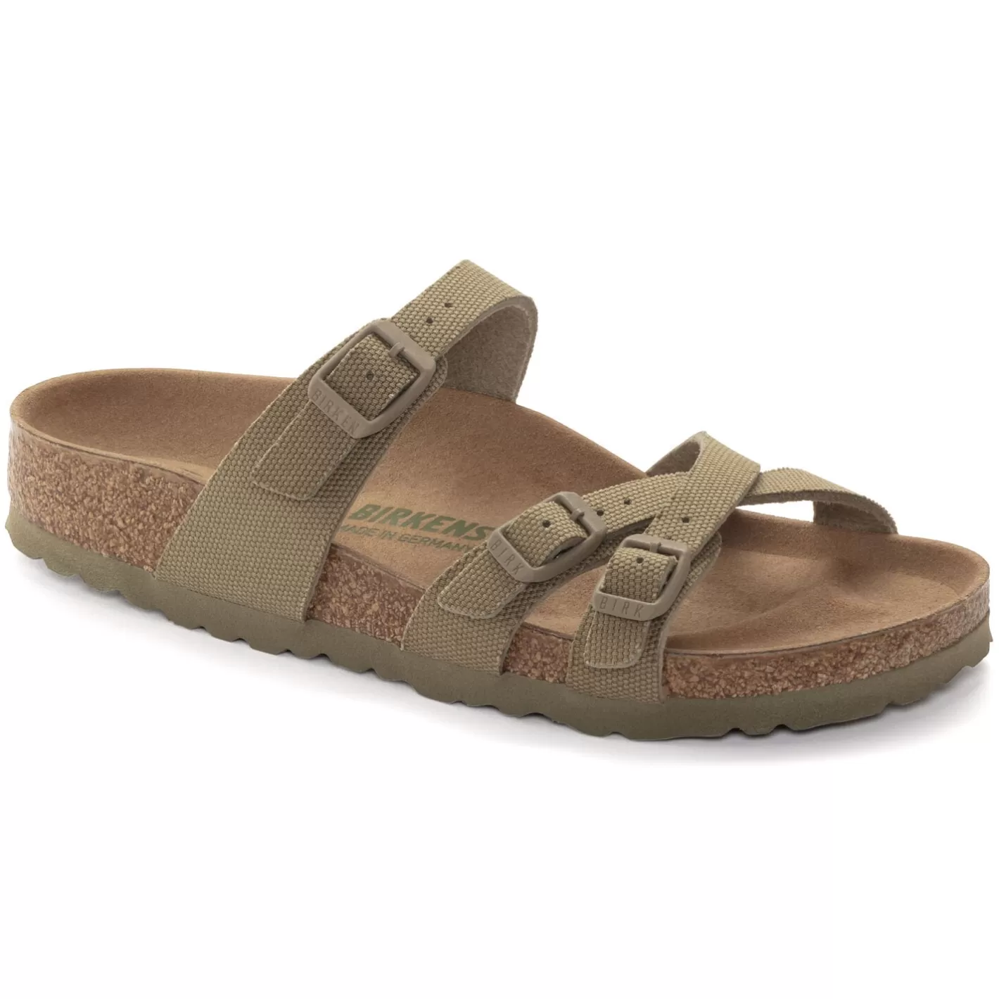 Shop Birkenstock Franca Vegan Faded Khaki