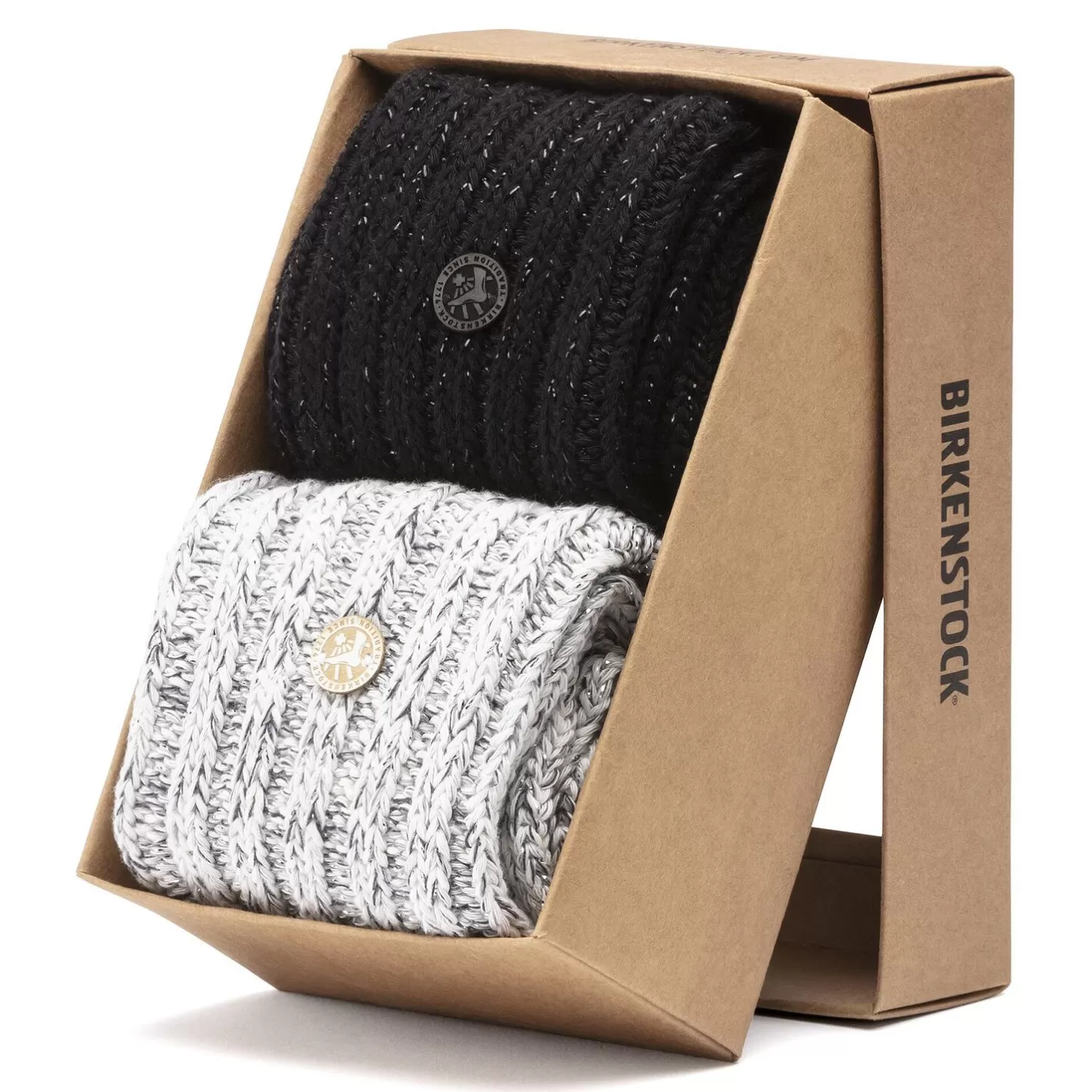 New Birkenstock Gift Box Twist Black Gray