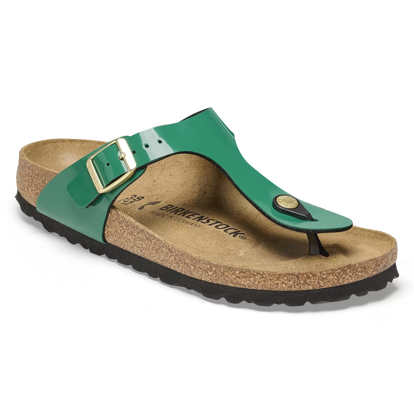 Cheap Birkenstock Gizeh Patent Digital Green
