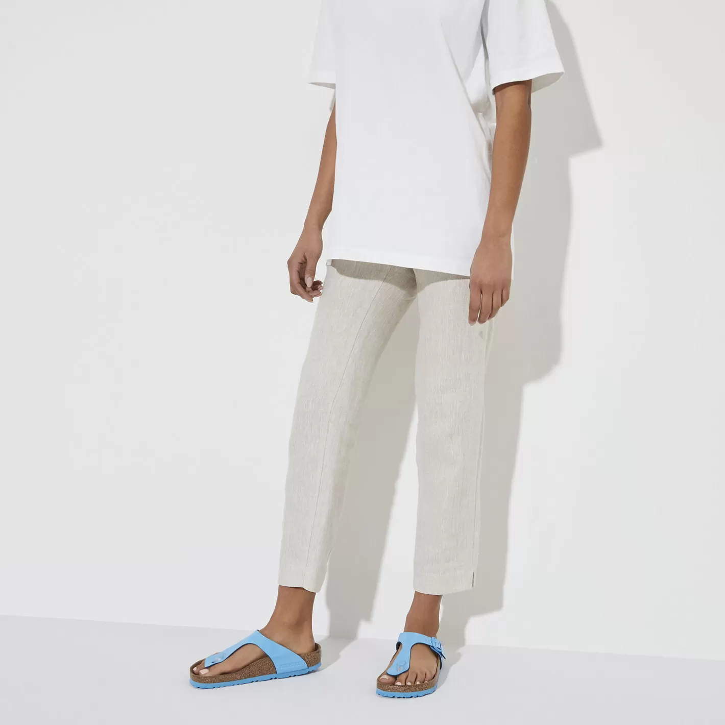 Hot Birkenstock Gizeh Patent Sky Blue