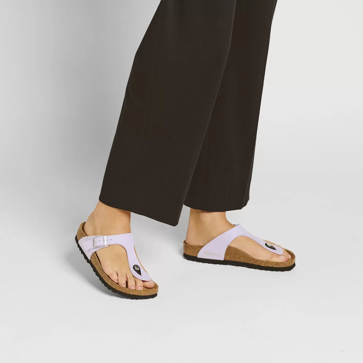Cheap Birkenstock Gizeh Soft Birki Vegan Purple Fog