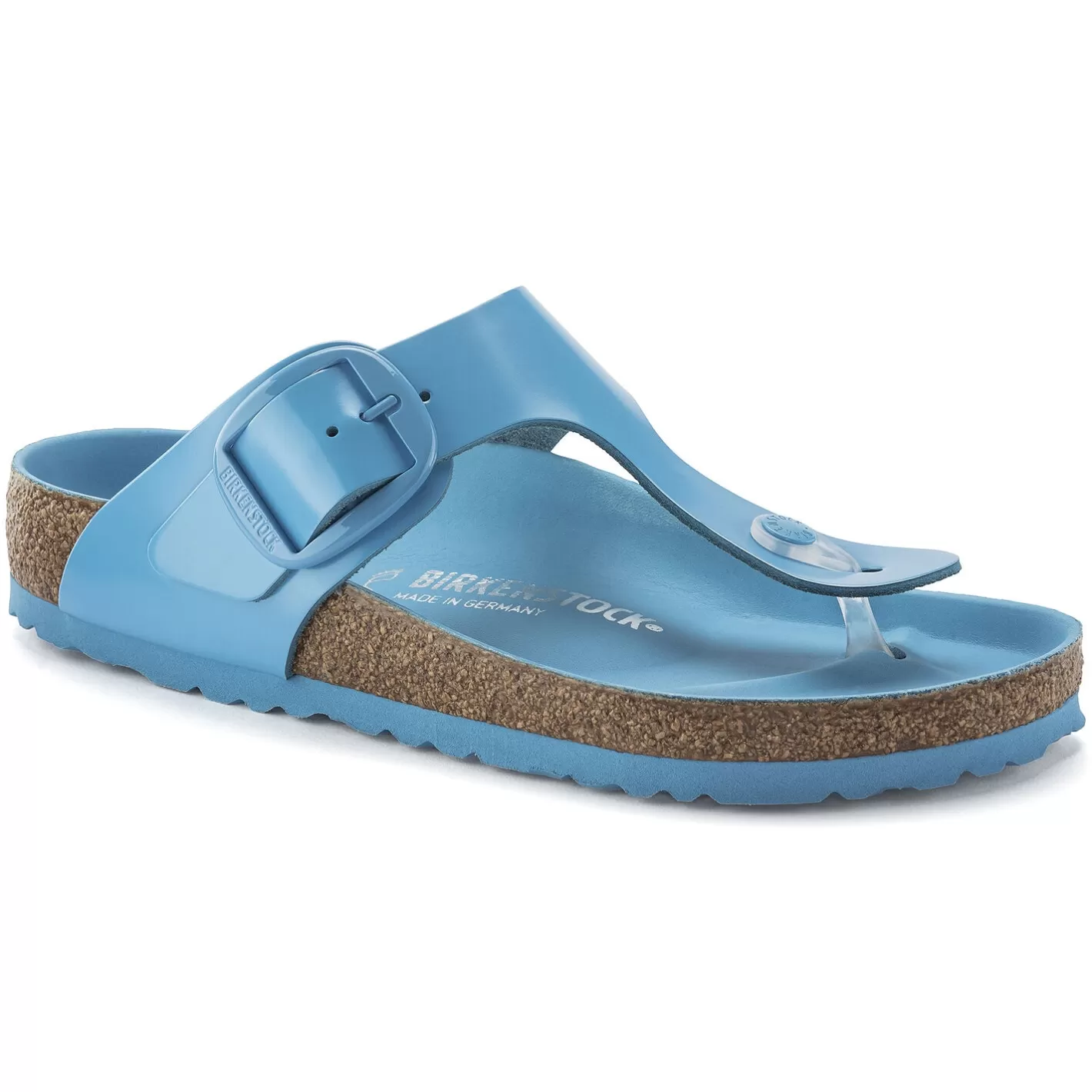 Outlet Birkenstock Gizeh Big Buckle High Shine Sky Blue