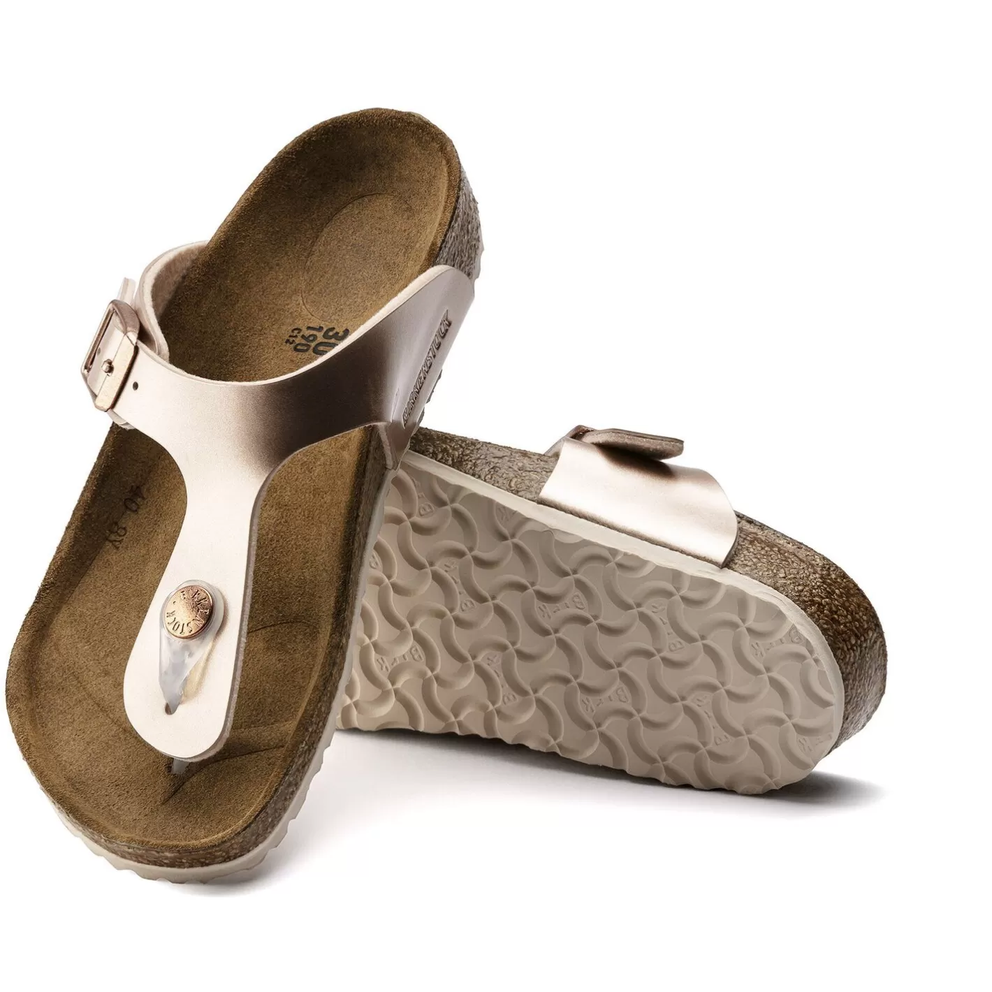Sale Birkenstock Gizeh Kids Electric Metallic Copper