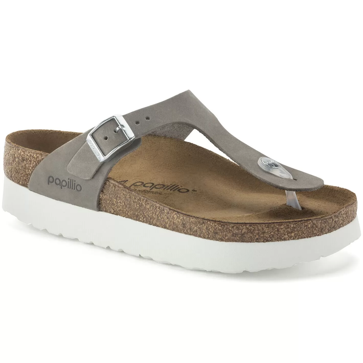 Best Sale Birkenstock Gizeh Platform Dove Gray