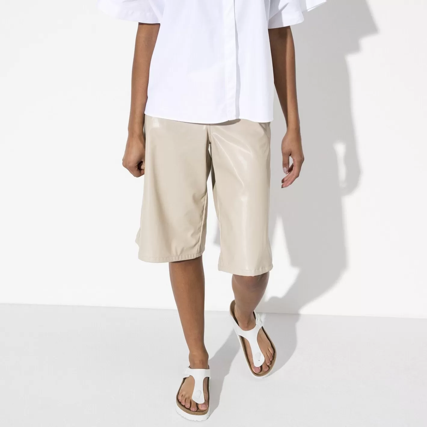 Outlet Birkenstock Gizeh Platform Vegan White