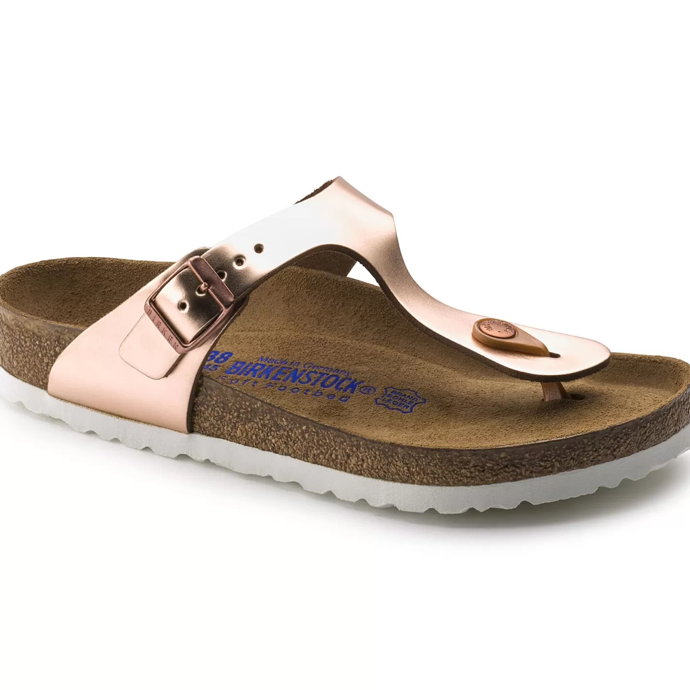 Cheap Birkenstock Gizeh Soft Footbed Metallic Copper