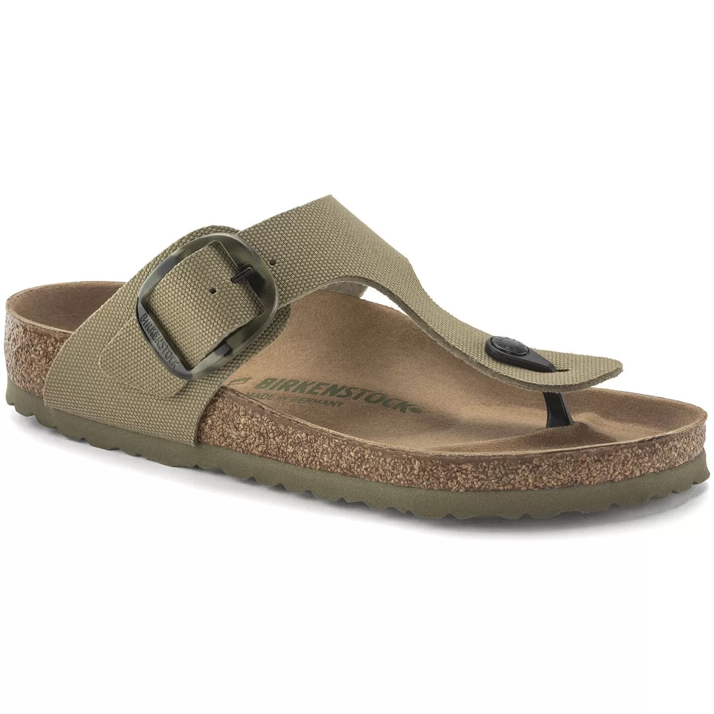 Online Birkenstock Gizeh Vegan Big Buckle Faded Khaki