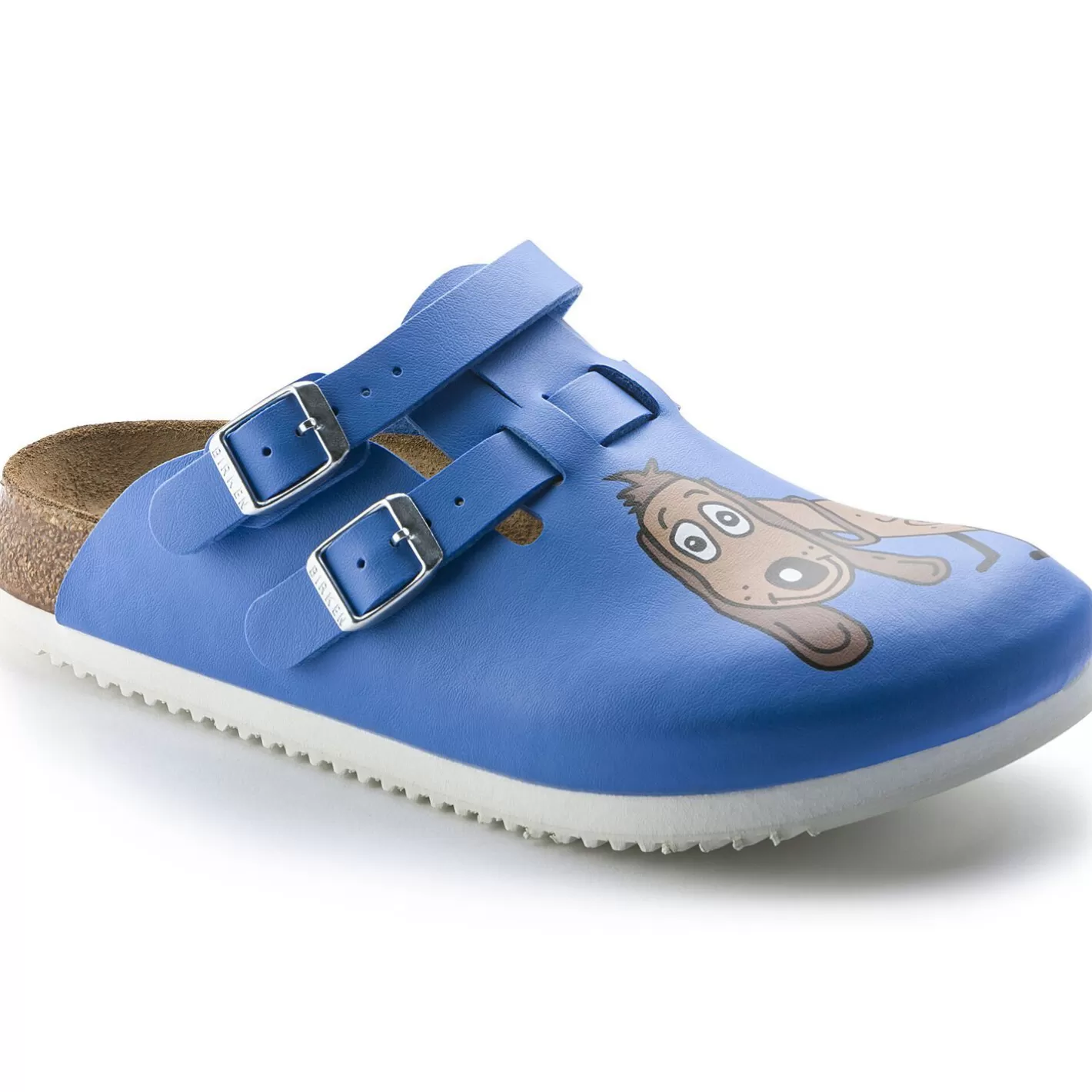 Fashion Birkenstock Kay Sl Dog Blue Background