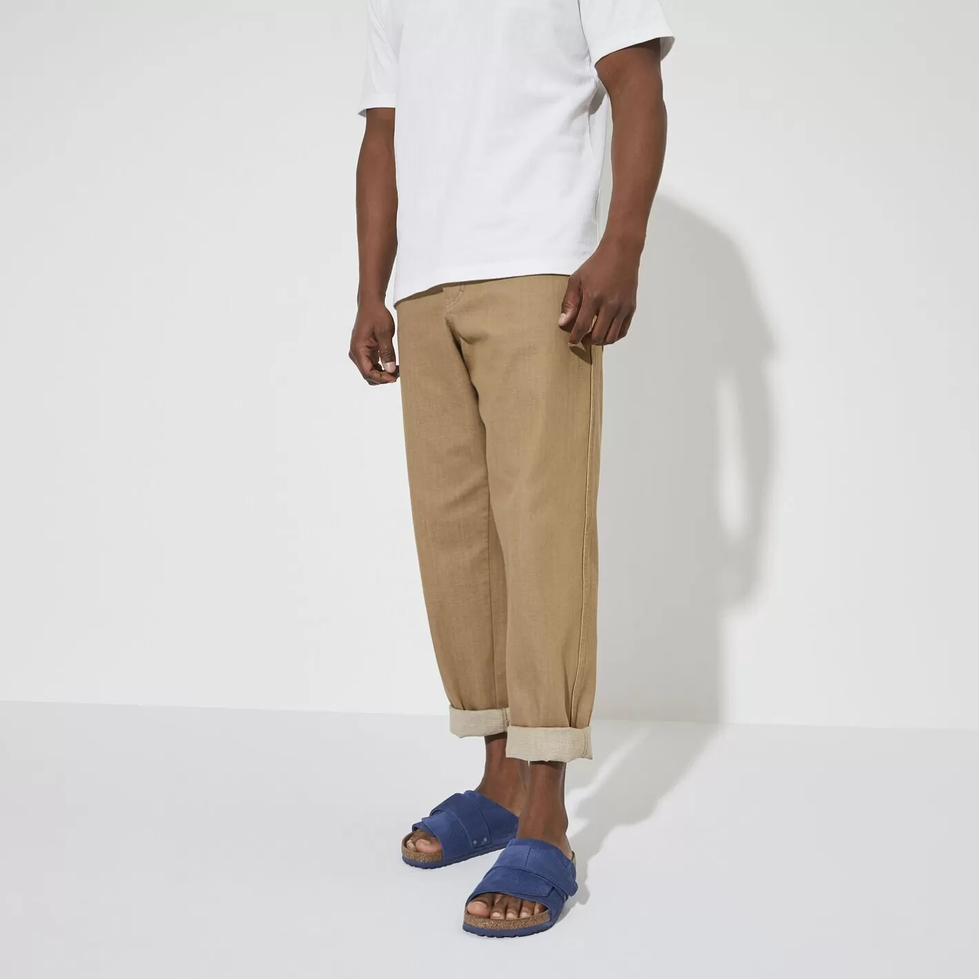 Fashion Birkenstock Kyoto Desert Buck Indigo Blue