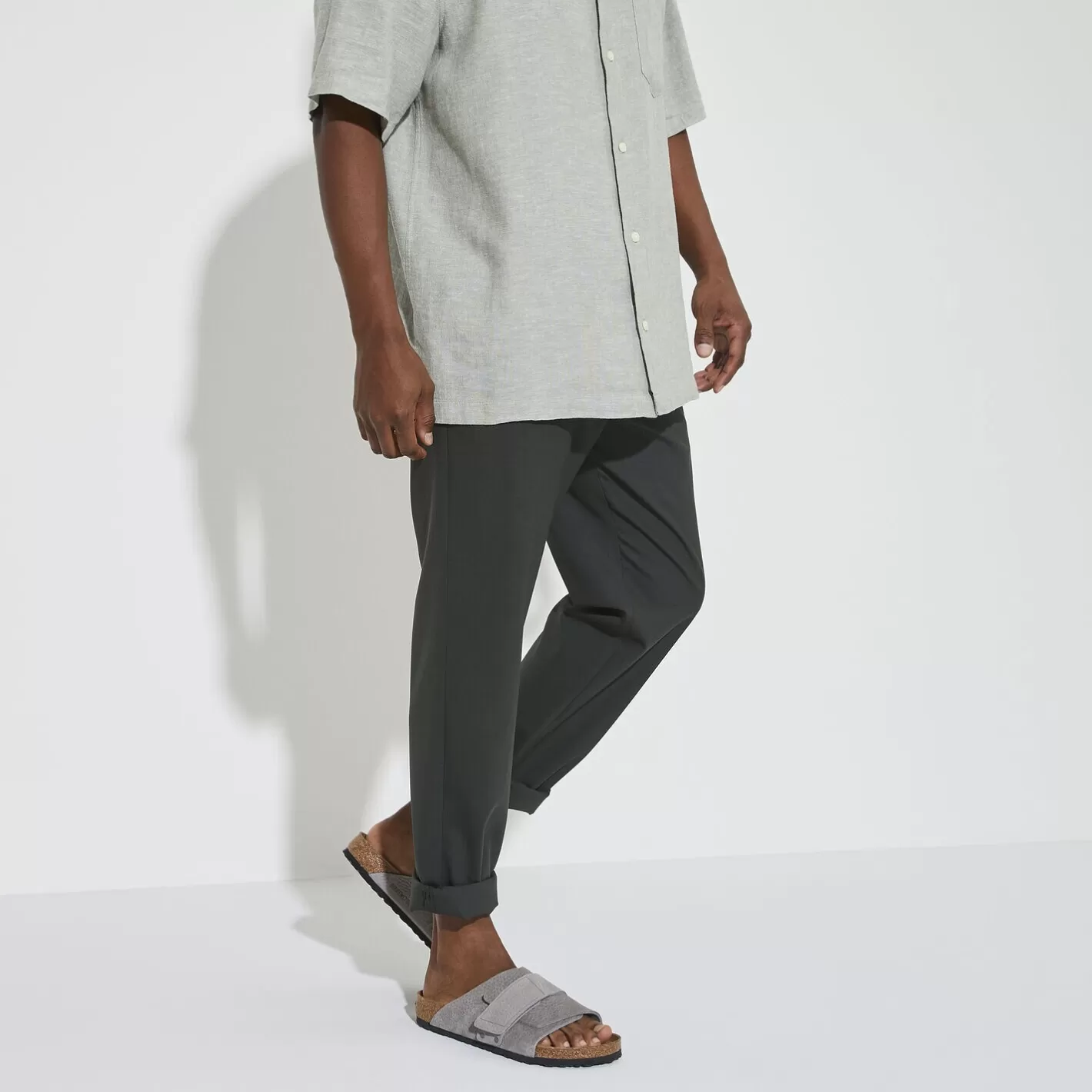 Flash Sale Birkenstock Kyoto Desert Buck Whale Gray