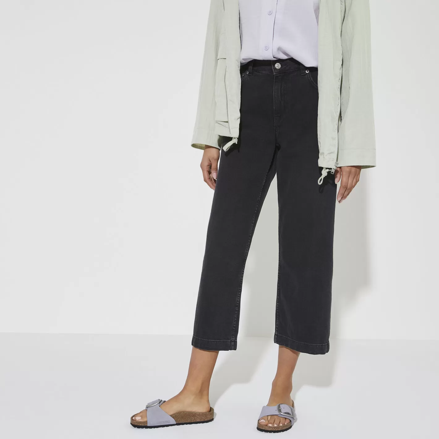 Online Birkenstock Madrid Big Buckle Purple Fog
